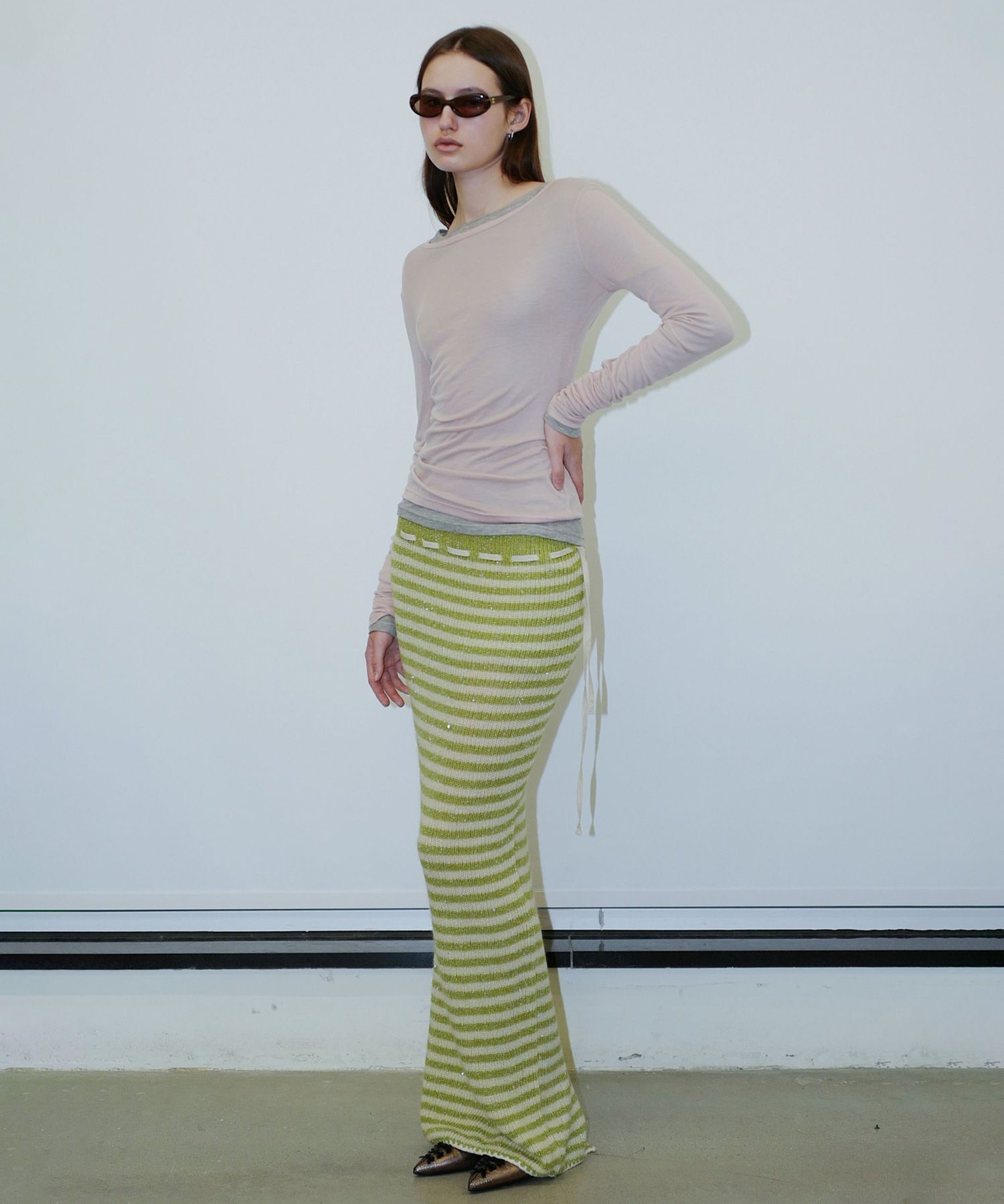 【美品】sculptor Sequin Maxi Wool Skirt MUSINSA | SCULPTOR Sequin Maxi Wool Skirt Fuchsia