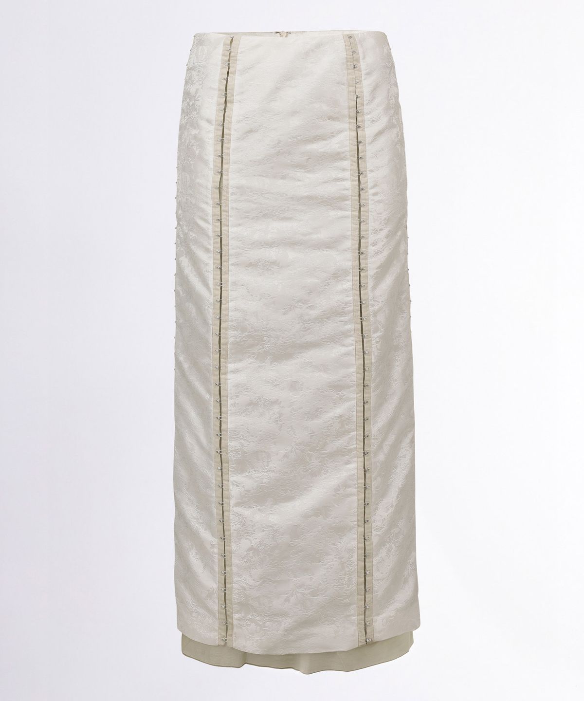 스컬프터(SCULPTOR) Jacquard Layered Skirt White