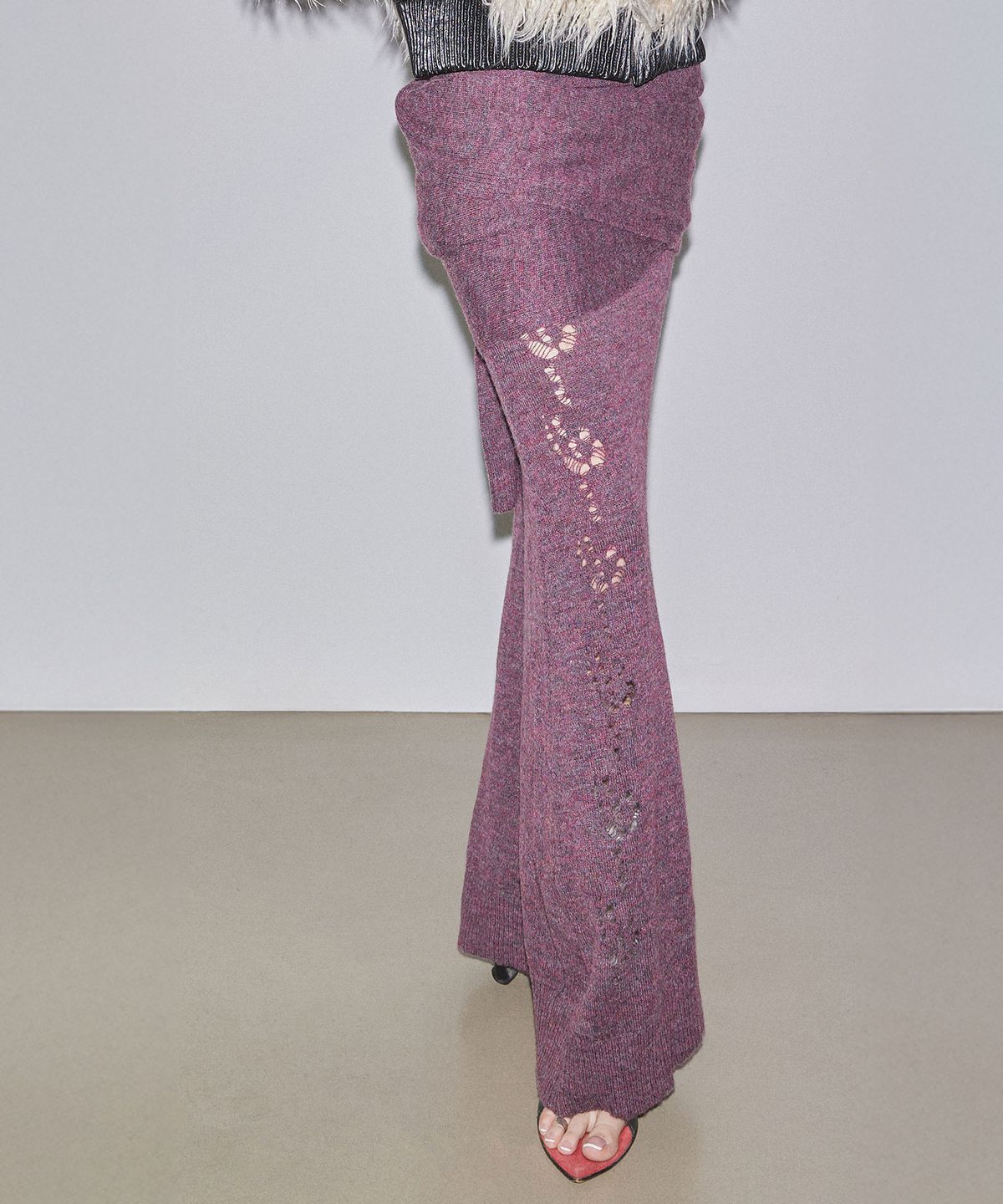 스컬프터(SCULPTOR) 2way Shawl Maxi Dress Deep Wine
