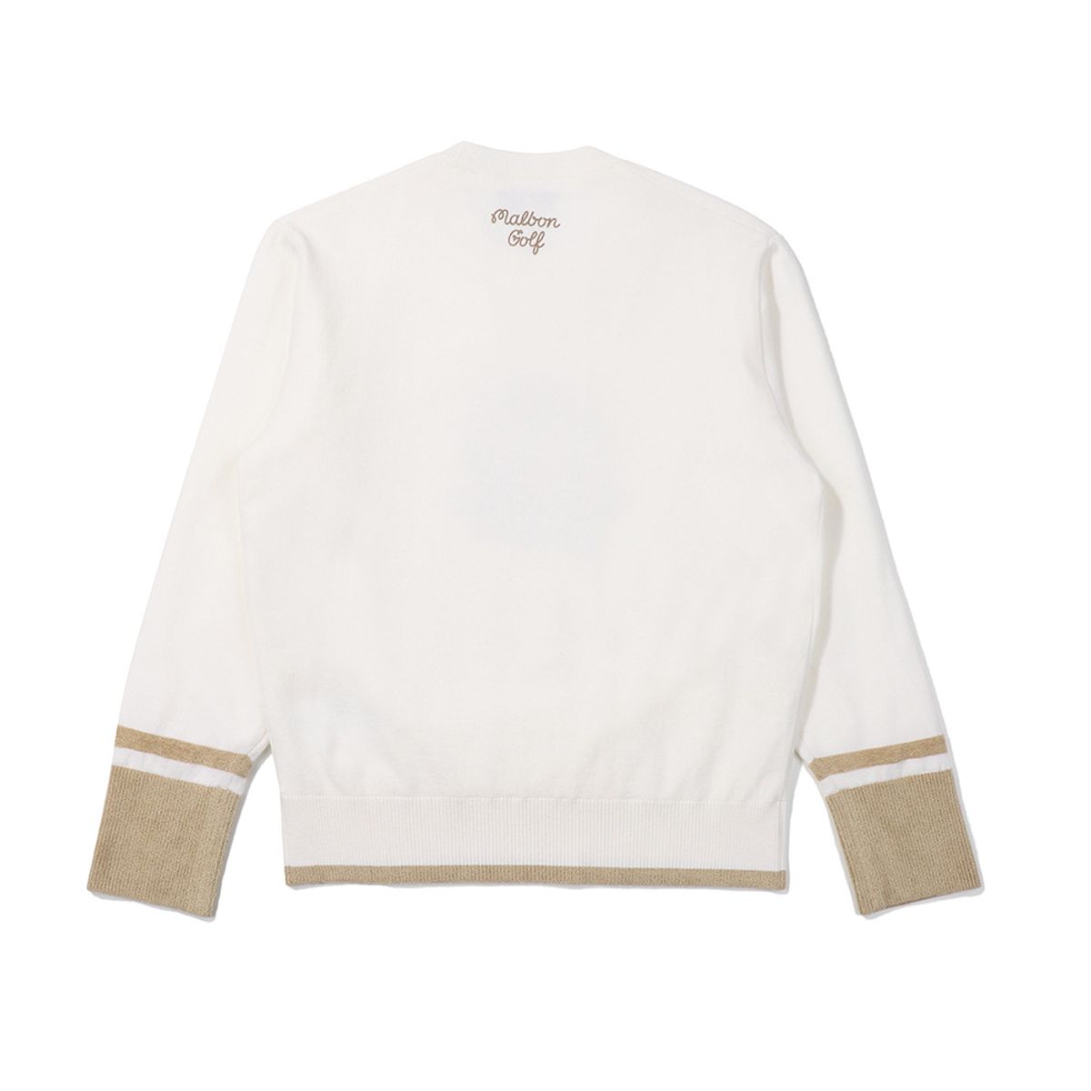 말본 골프(MALBON GOLF) 버킷 포인트 라운드넥 방풍 스웨터 IVORY (WOMAN)