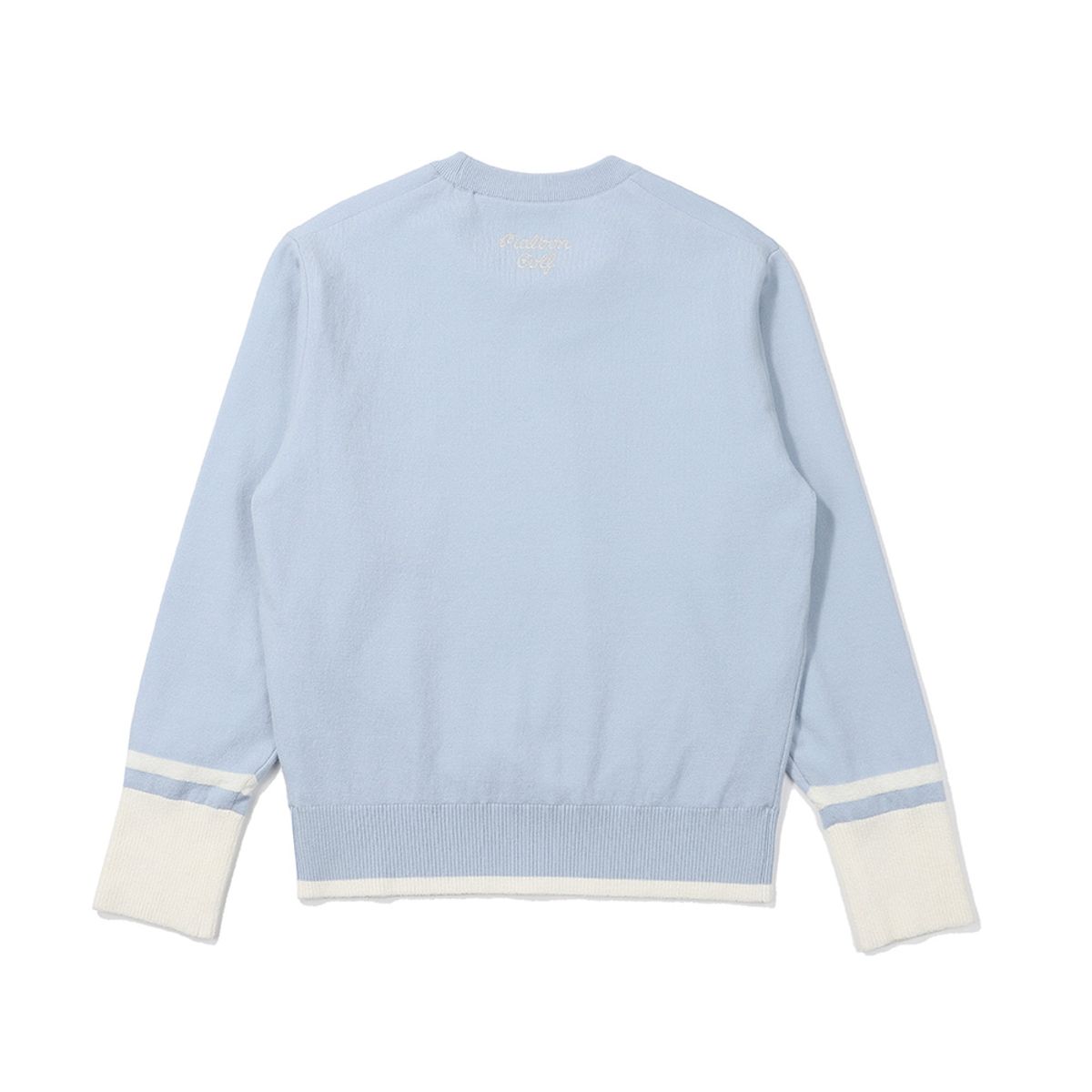 말본 골프(MALBON GOLF) 버킷 포인트 라운드넥 방풍 스웨터 SKY BLUE (WOMAN)