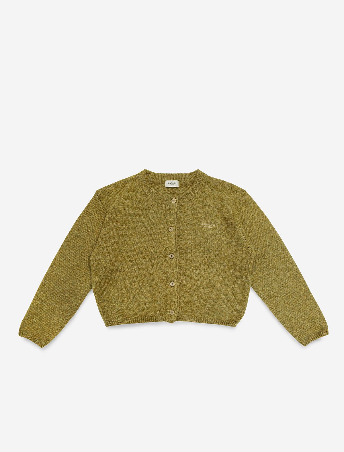 플랫웨이브 인 서울(FLATWAVE IN SEOUL) Ebbe Mild Wool Cardigan Khaki