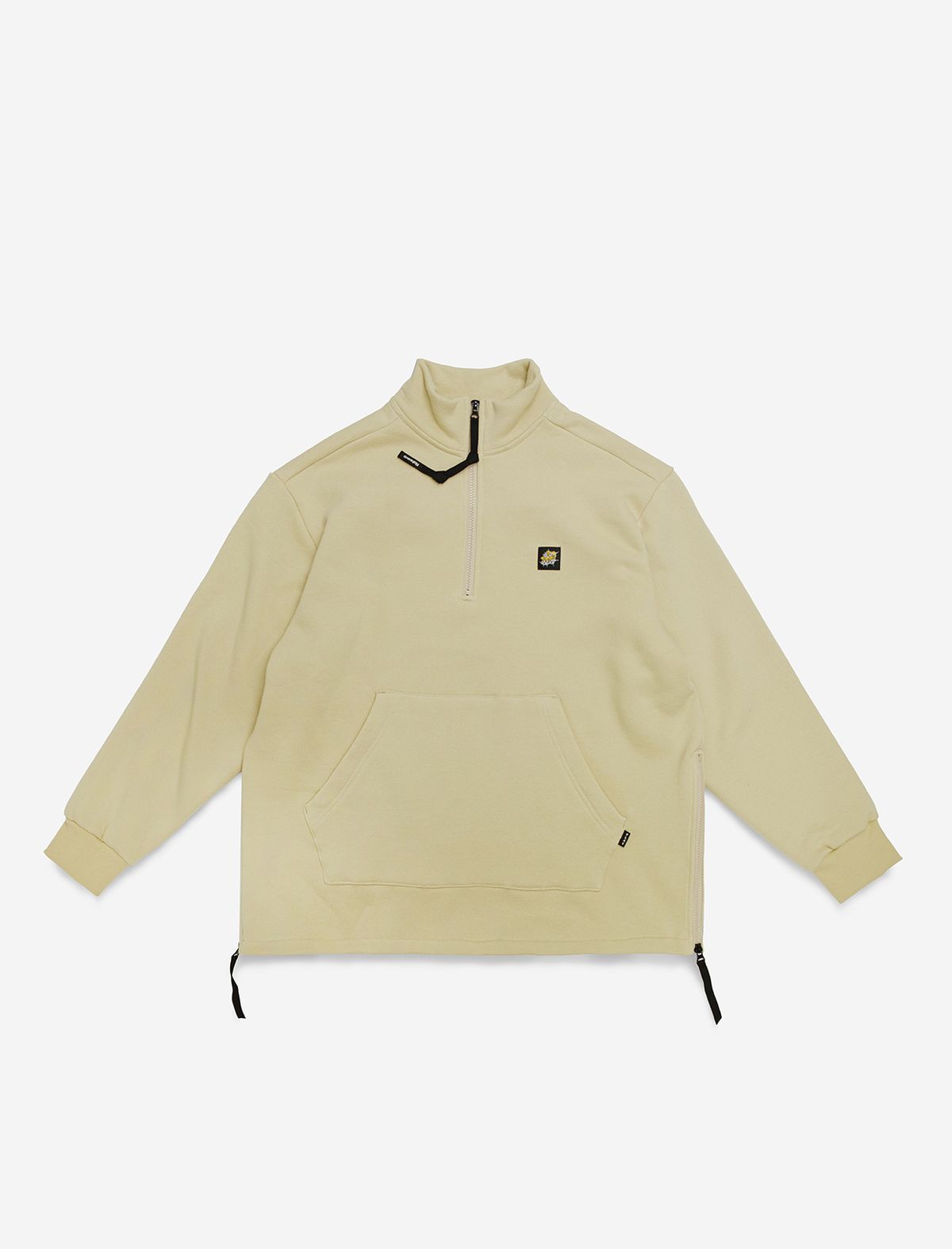 플랫웨이브 인 서울(FLATWAVE IN SEOUL) Flod Half Zip-Up Sweatshirt Beige