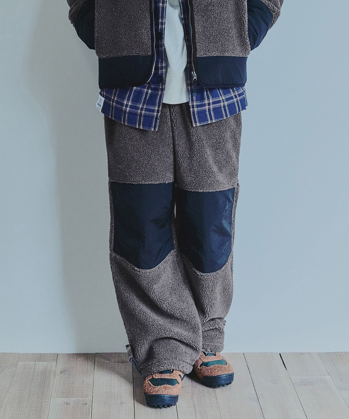 아웃도어 프로덕츠(OUTDOOR PRODUCTS) POLARTEC® COLOR BLOCK PANTS (BROWN)