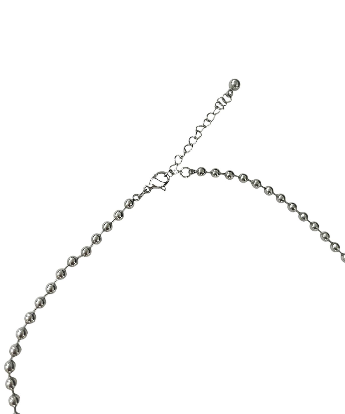 스케이터락(SK8ER ROCK) Multy Cross Ball Chain Surgical Steel Necklace ((steel))