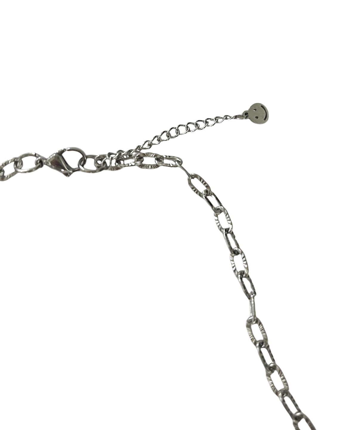 스케이터락(SK8ER ROCK) Multy Cross Ovallink Chain Surgical Steel Necklace ((Steel))