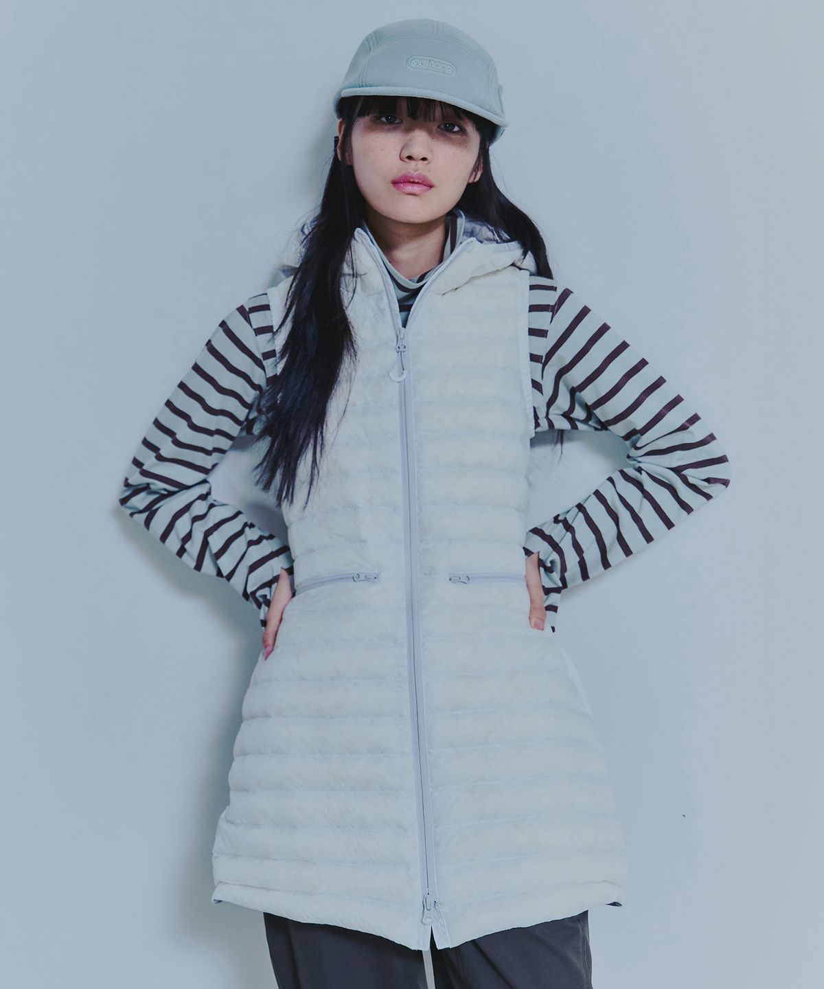 아웃도어 프로덕츠(OUTDOOR PRODUCTS) W LIGHT WEIGHT DOWN ONE PIECE (WHITE)