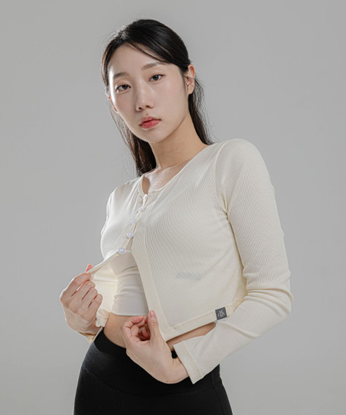모어아웃(MOREOUT) 여성요가복 A 커버업 가디건 3TT4366