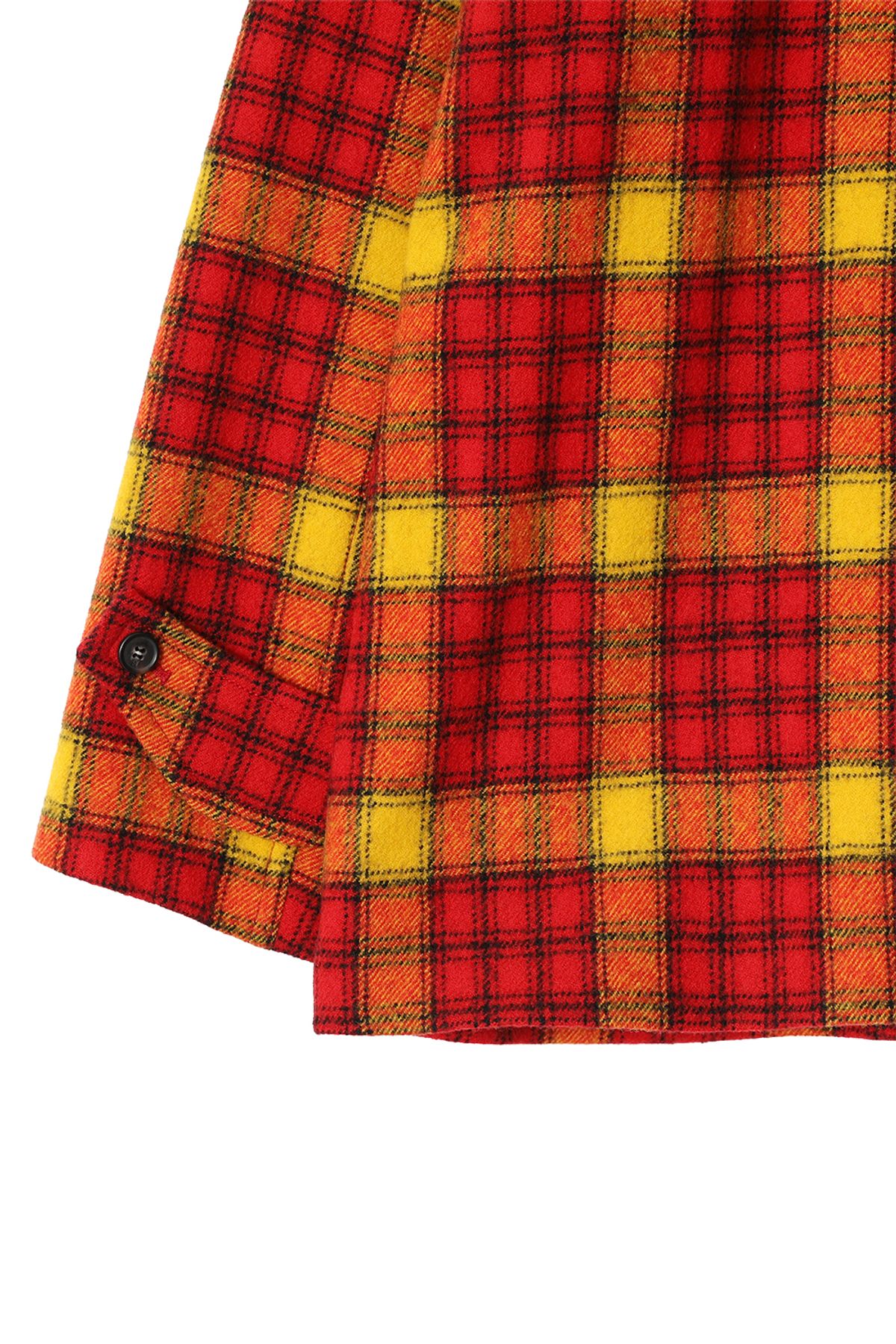 홀리선(HORLISUN) Newyear Check Wool Half Coat Red
