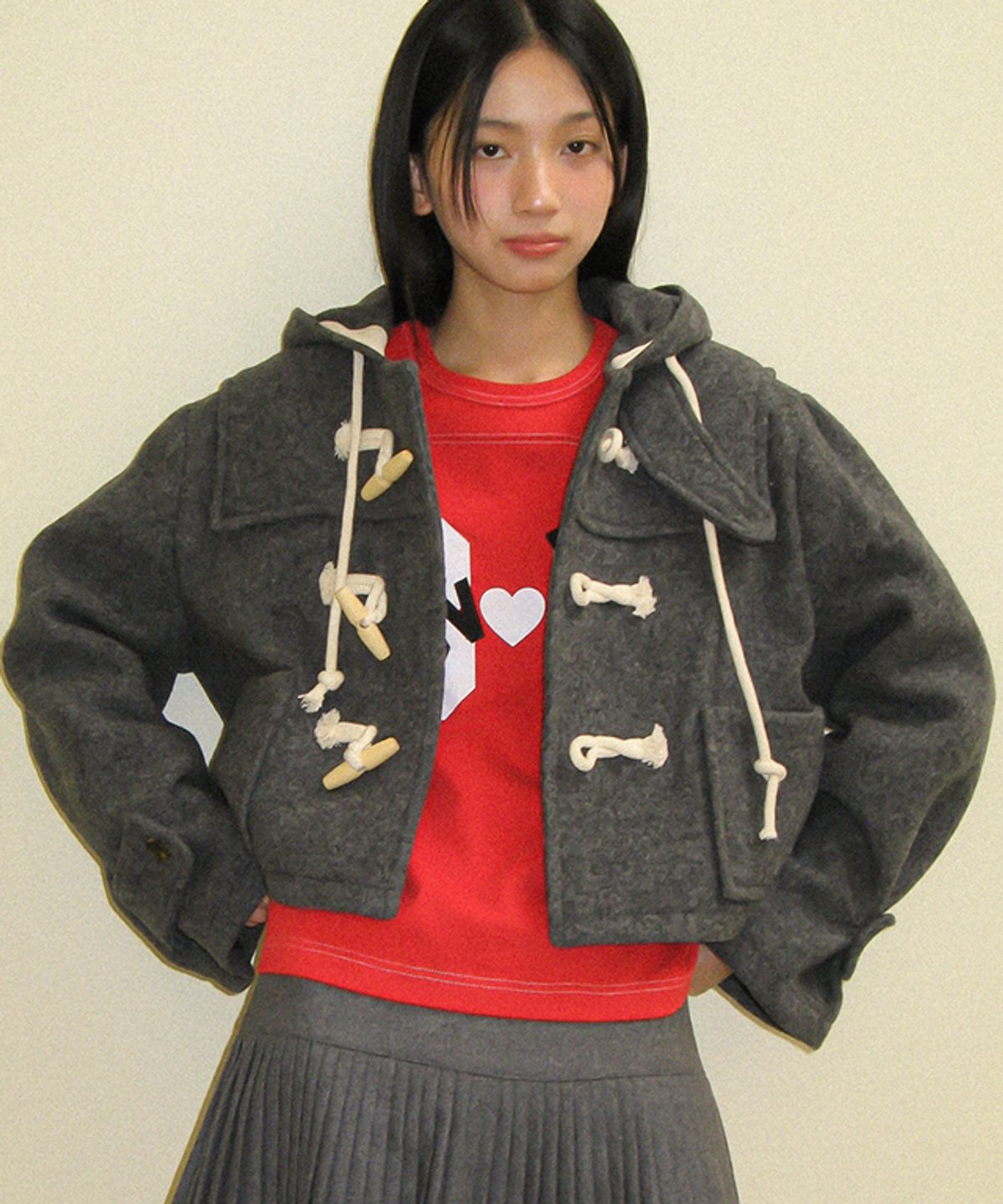 론론(RONRON) 88 LUV RUGBY LONG SLEEVE T SHIRT RED