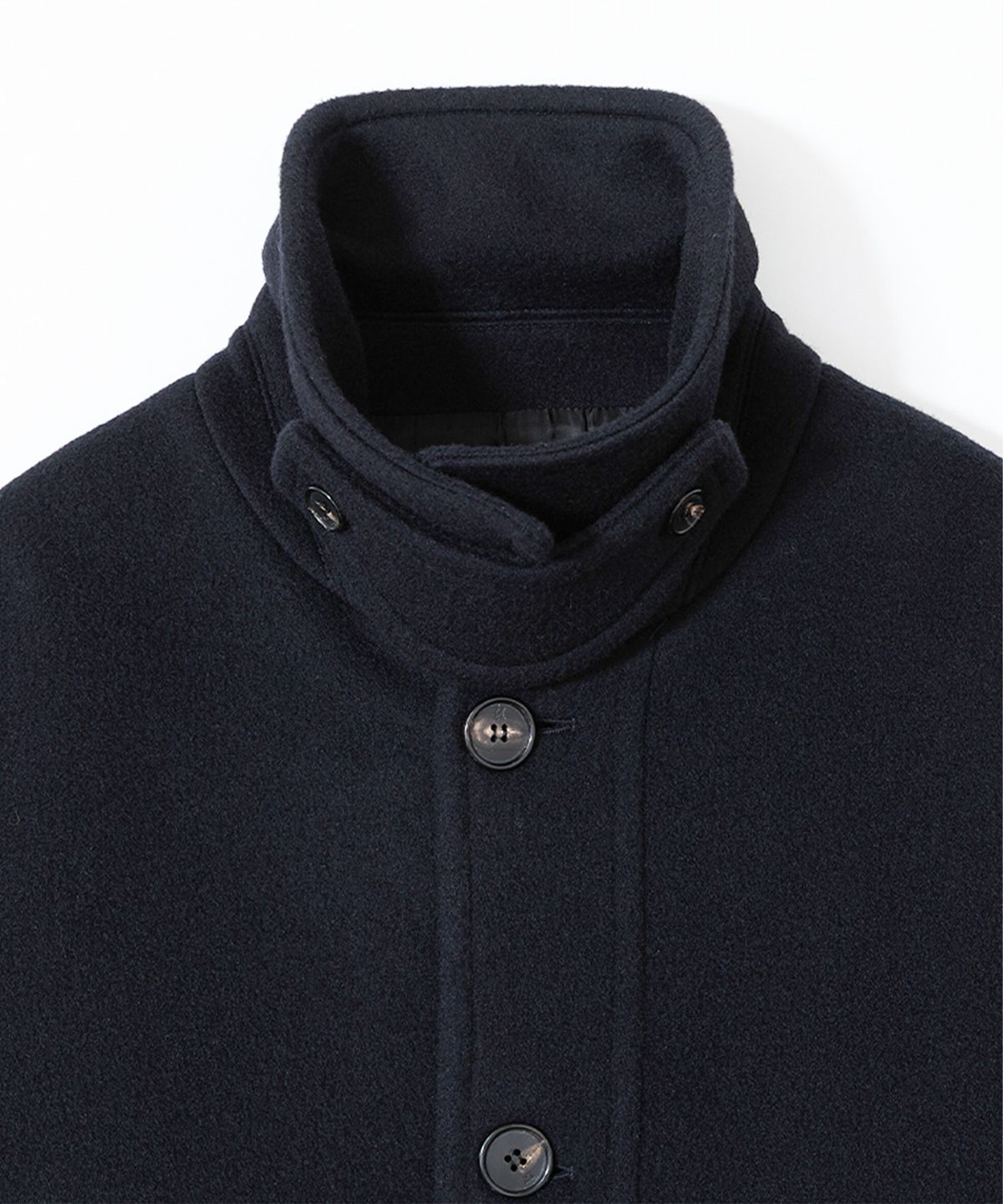 홀리선(HORLISUN) Newyear Wool Half Coat Dark Navy