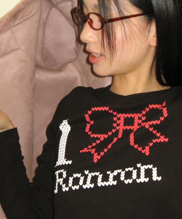 【RONRON】 I RIBBON SLIM CROP LONG SLEEVE ☆大人気☆ MUSINSA公式 | RONRON I RIBBON SLIM CROP LONG SLEEVE BLACK