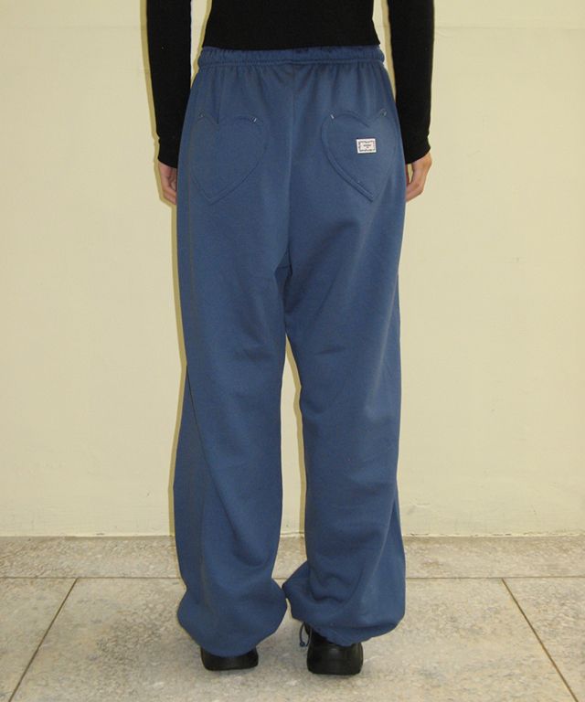 【RONRON】★ BACK HEART STITCH POCKET SWEAT JOGGER PANTS ★ RONRON BACK HEART STITCH POCKET SWEAT JOGGER PANTS RED