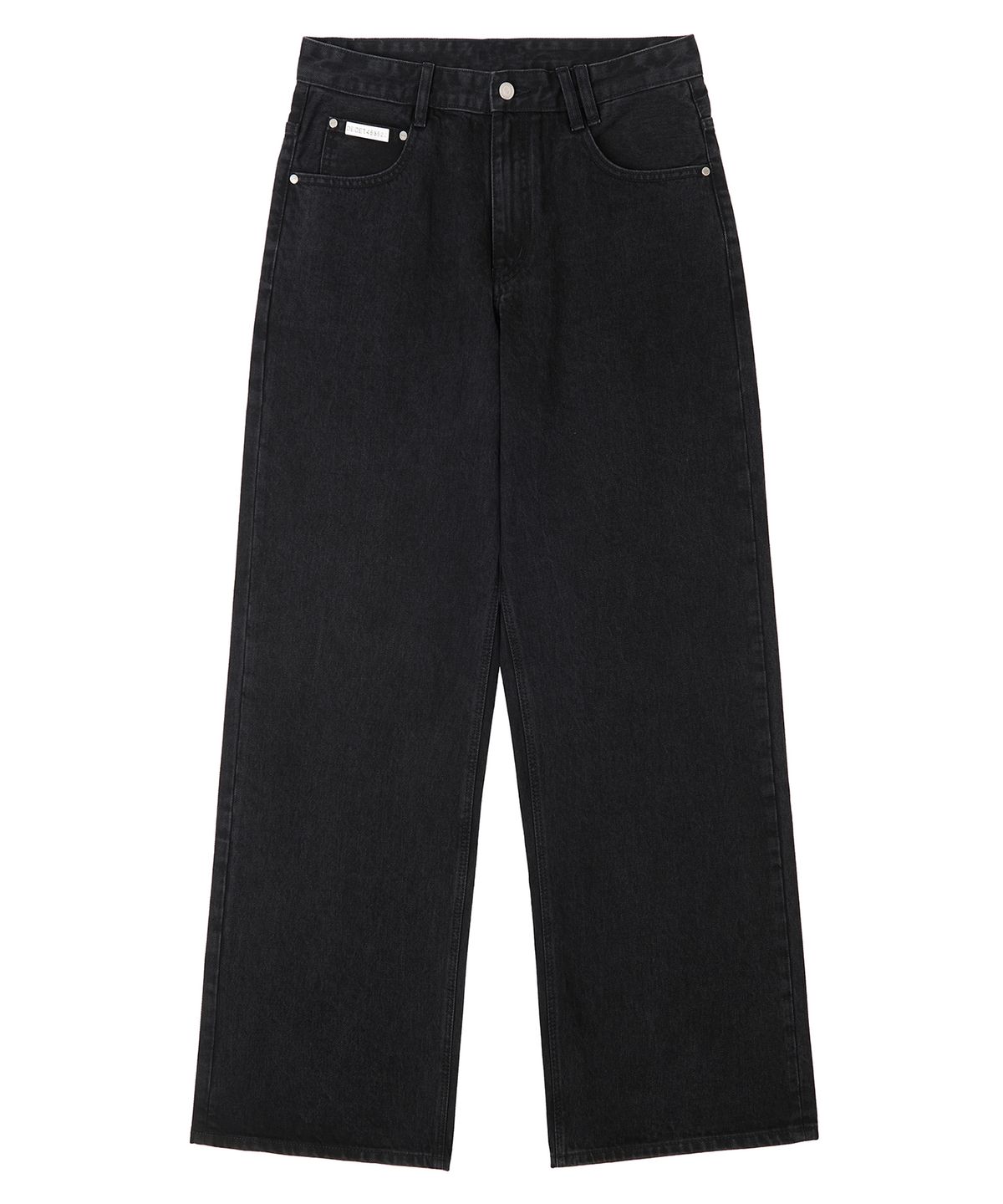 데케트(DECET) [CALIK DENIM]Mid Rise Wide Jeans DCPT027PBlack