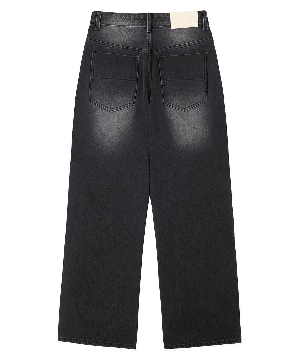데케트(DECET) [CALIK DENIM]Mid Rise Wide Jeans DCPT027PBlackB
