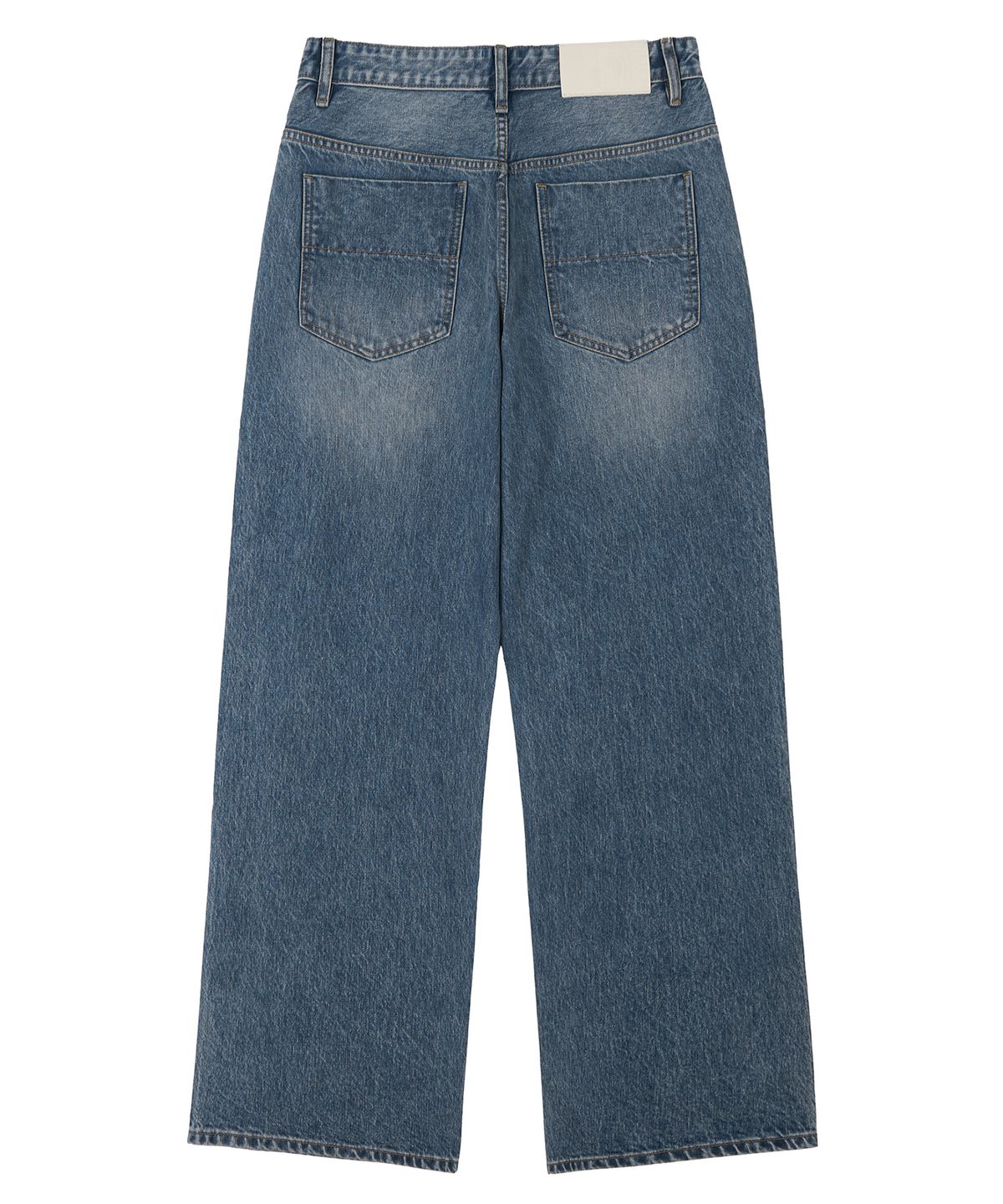 데케트(DECET) [CALIK DENIM]Mid Rise Wide Jeans DCPT027PBlueB