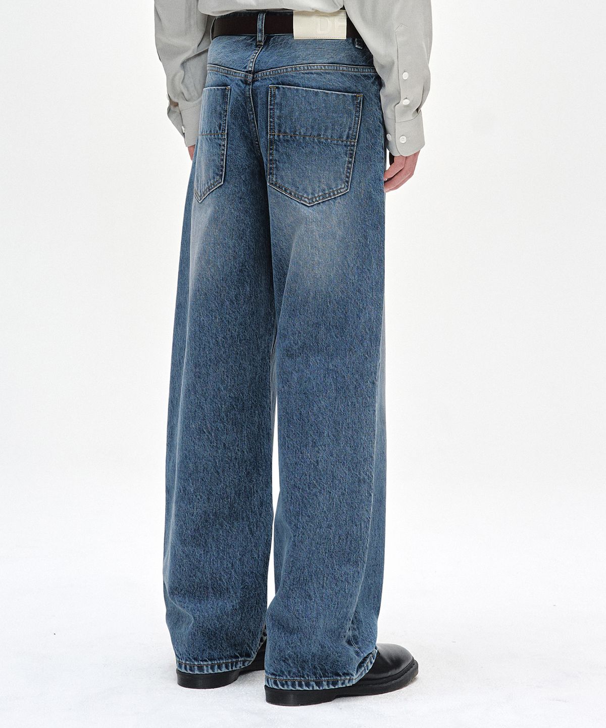 데케트(DECET) [CALIK DENIM]Mid Rise Wide Jeans DCPT027PBlueB