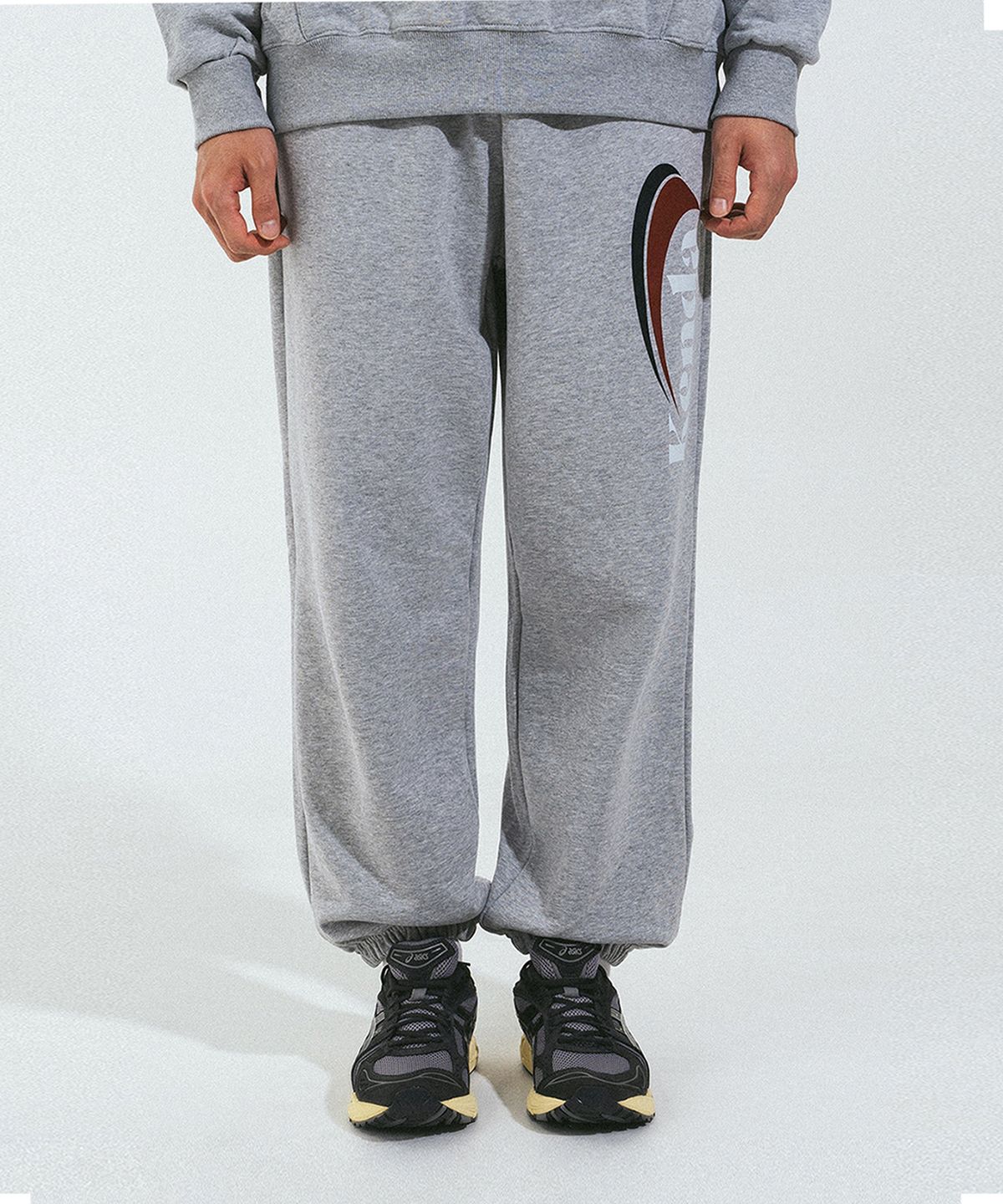 켄다(KENDA) SLASH LOGO SWEATPANTS (MELANGE)