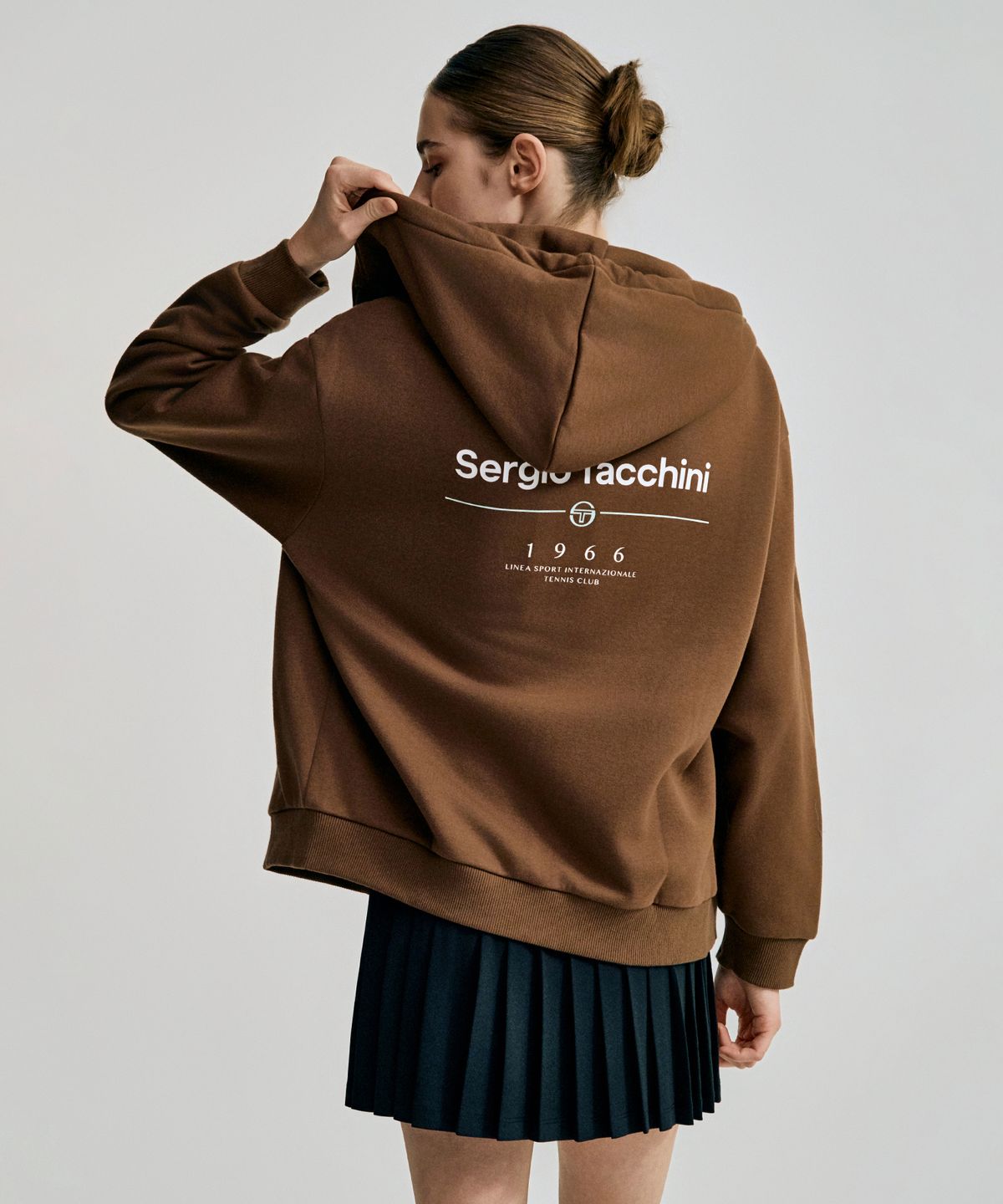 세르지오 타키니(SERGIO TACCHINI) U 데일리 기모 후드 집업 (D.Brown)