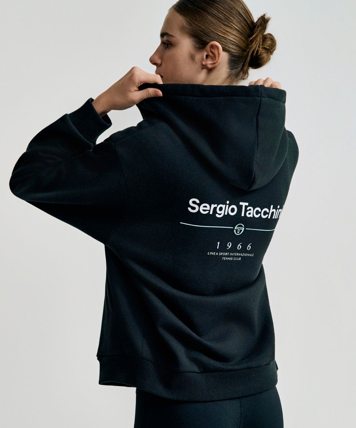 세르지오 타키니(SERGIO TACCHINI) U 데일리 기모 후드 집업 (Black)
