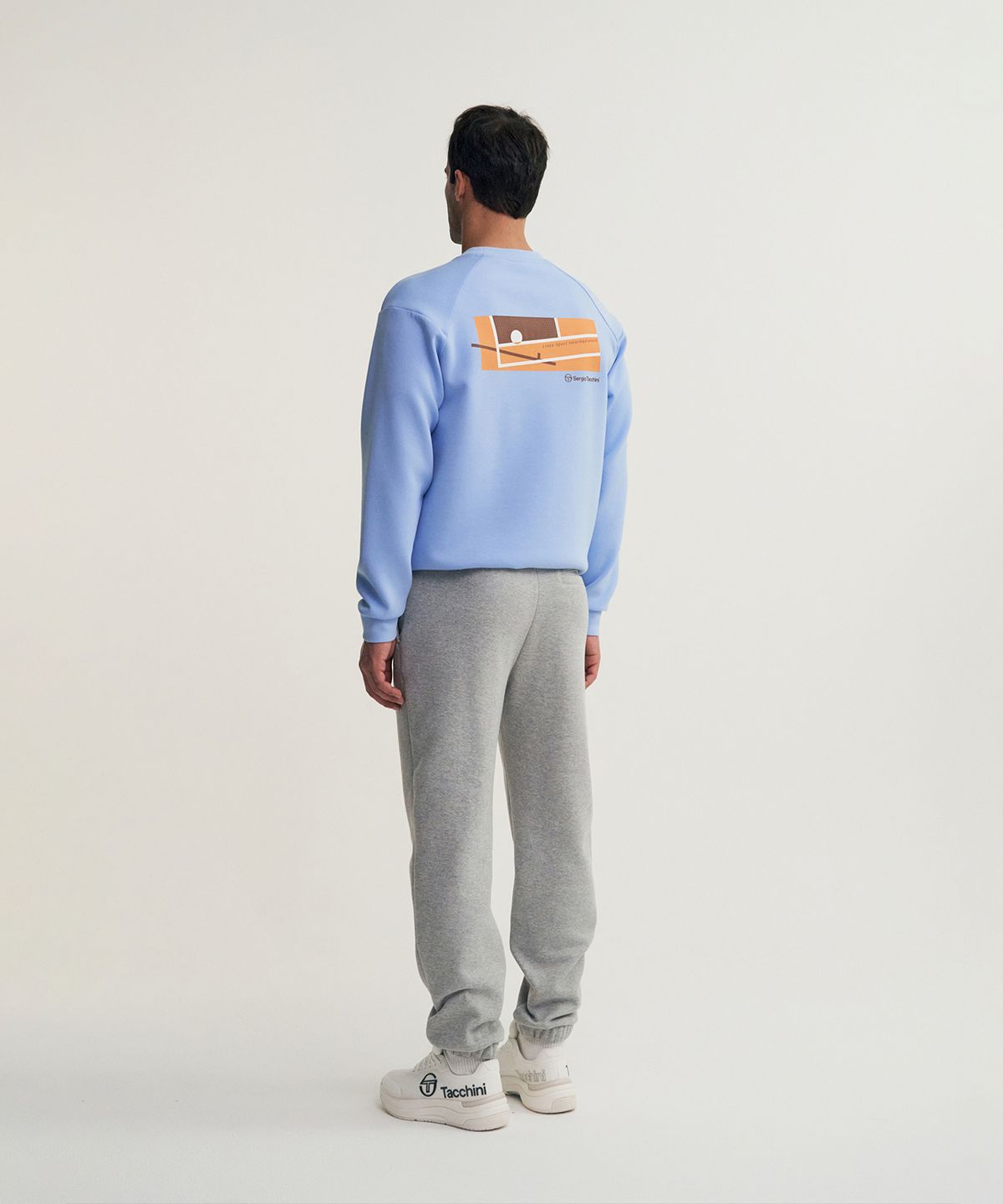 세르지오 타키니(SERGIO TACCHINI) M 데일리 스웻 기모 조거 팬츠 (Melange Grey)