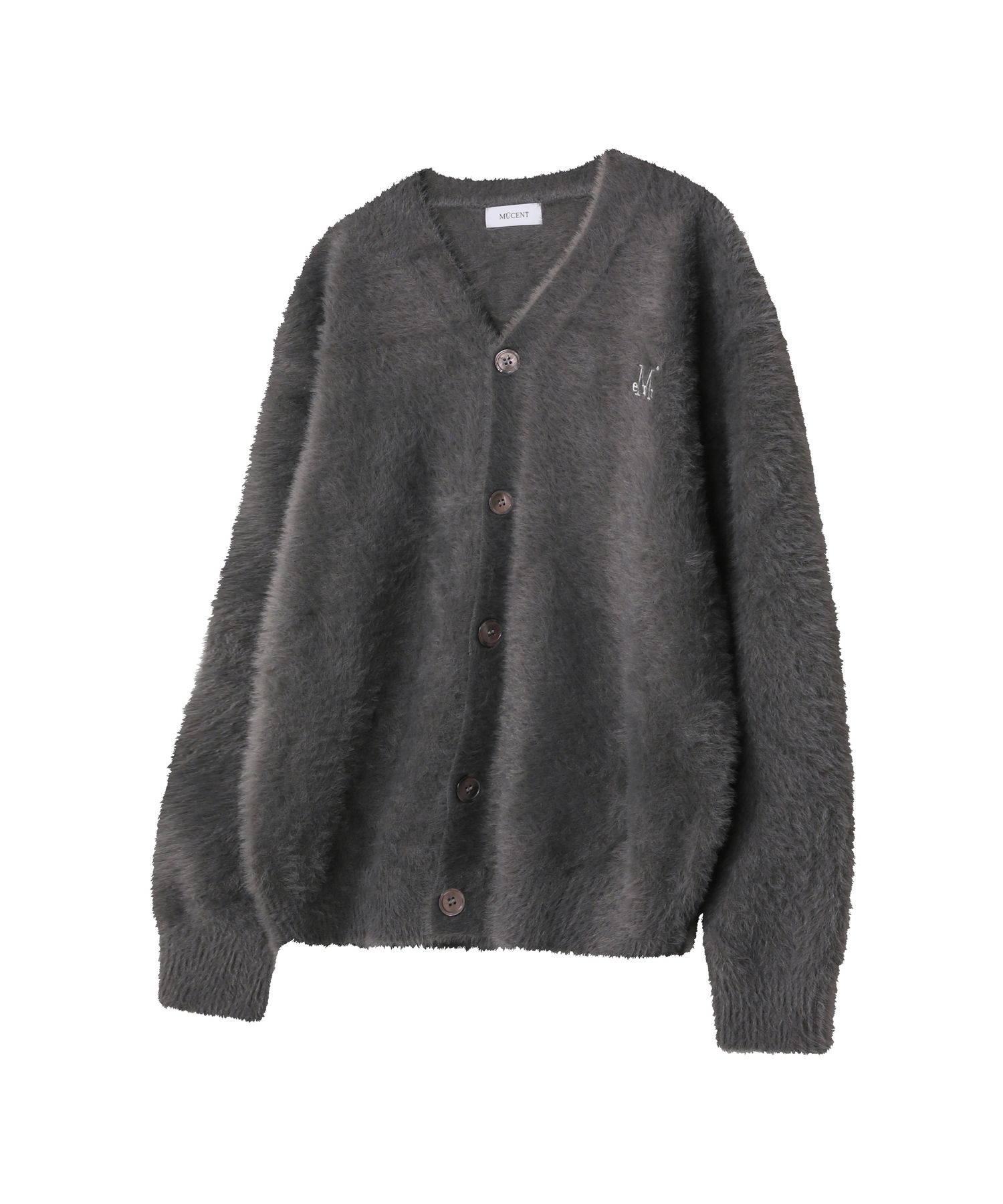 MUSINSA MUCENT Powdery V-neck Angora Knit Cardigan Unisex (3 Colors)