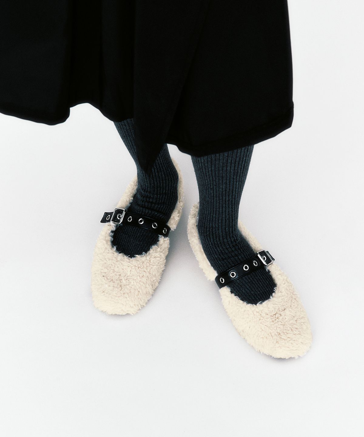 기호(KHIHO) BOUCLE BALLERINA FLAT / 2 COLORS