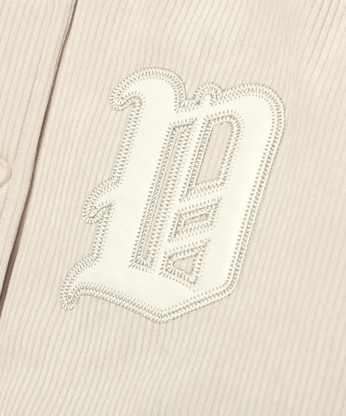 디스트나인(DISTN9NE) 코듀로이 바시티 패딩 점퍼 IVORY (LP1JF001-003)