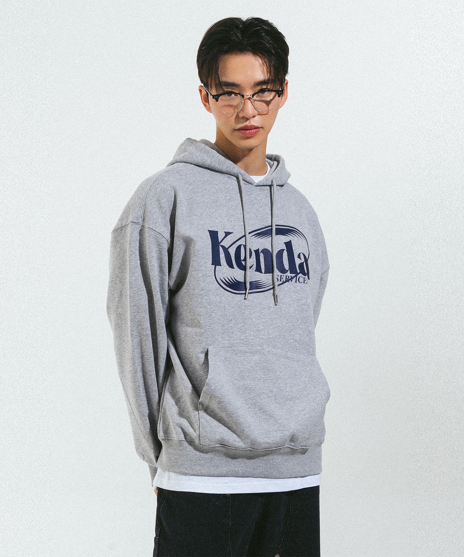 MUSINSA公式 | KENDA OVAL VINYLS HOOD (MELANGE)