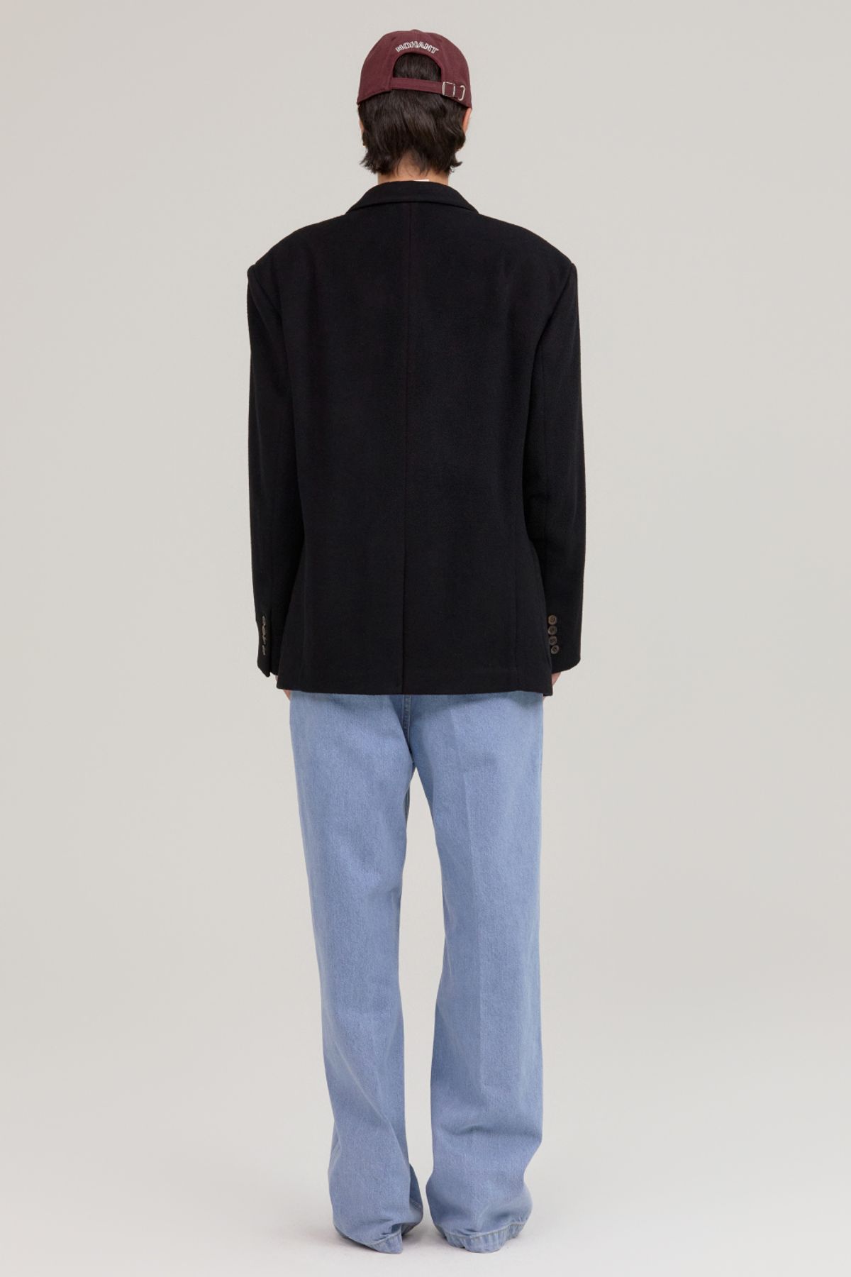 노앙(NOHANT) CASHMERE 90s SINGLE  BREASTED JACKET BLACK