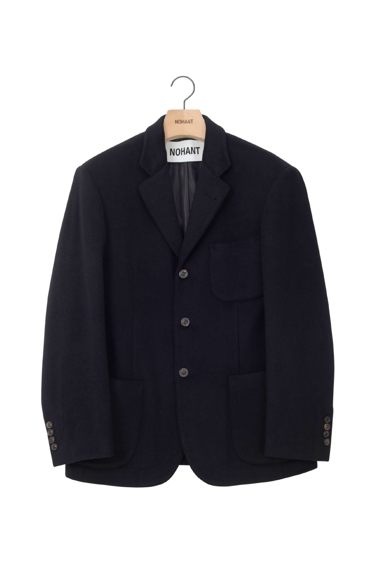 노앙(NOHANT) CASHMERE 90s SINGLE  BREASTED JACKET BLACK