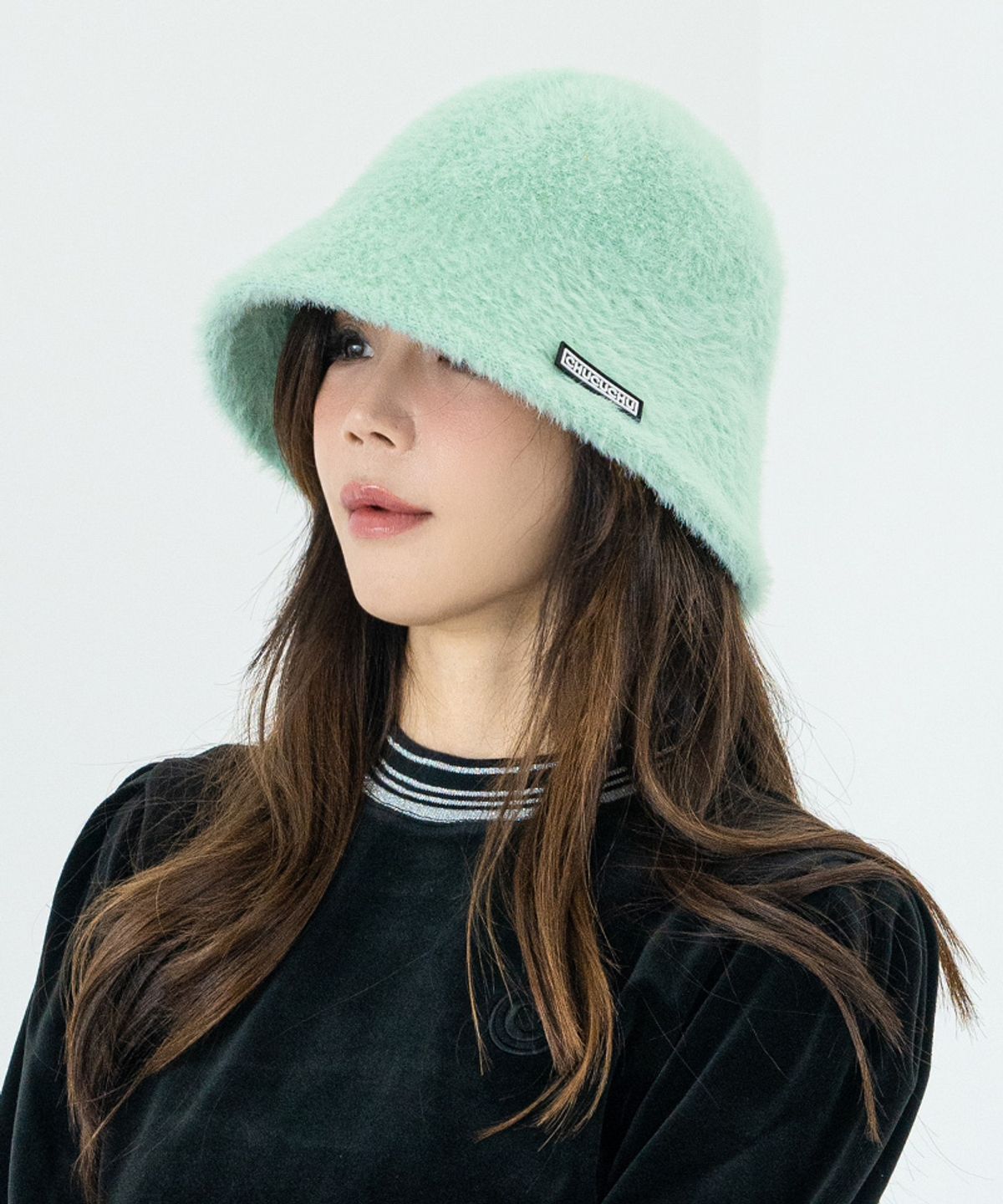 츄쿠츄(CHUCUCHU) CBDFW-HT001W 앙고라 버킷햇
