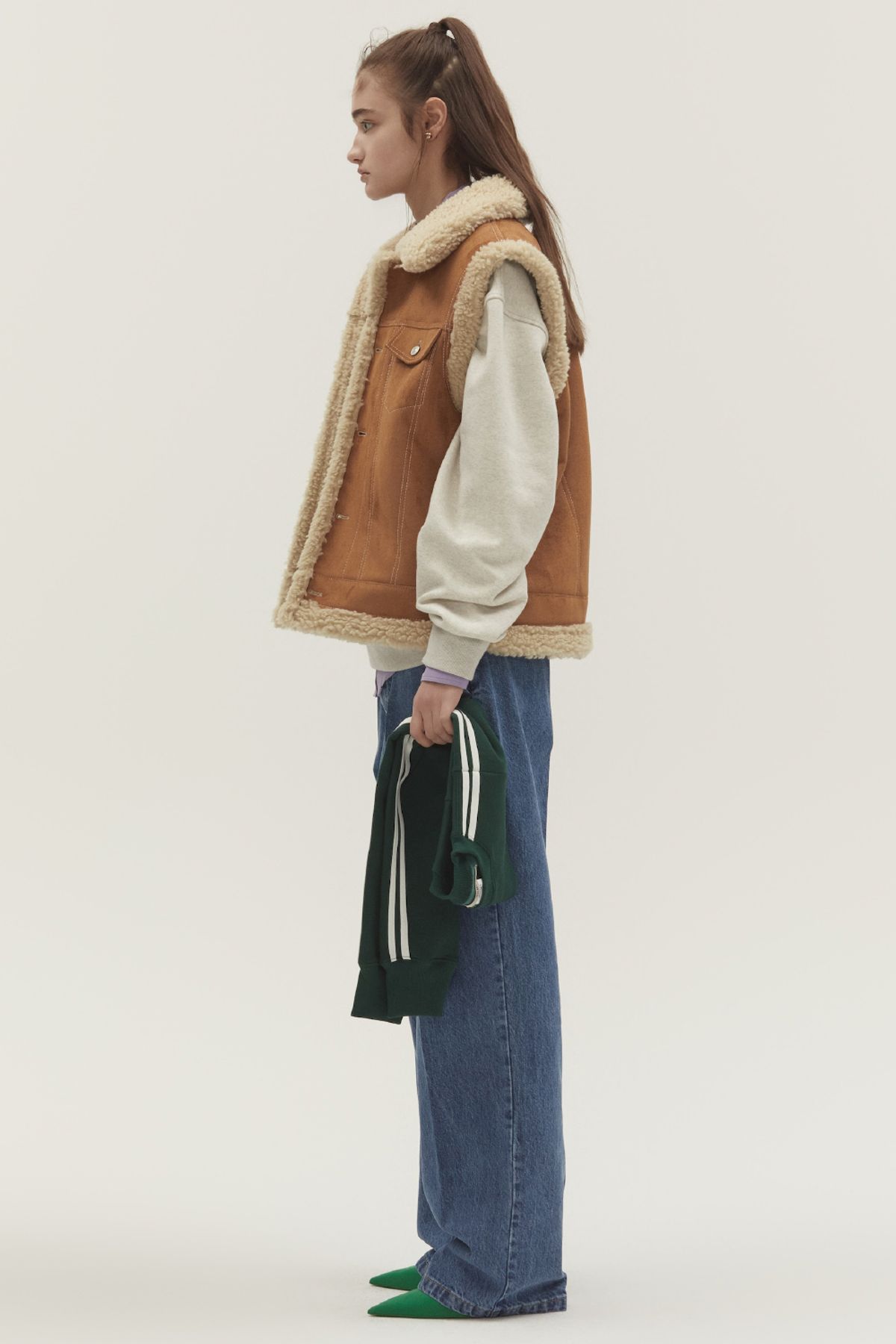 노앙(NOHANT) WESTERN MOUTON VEST CAMEL