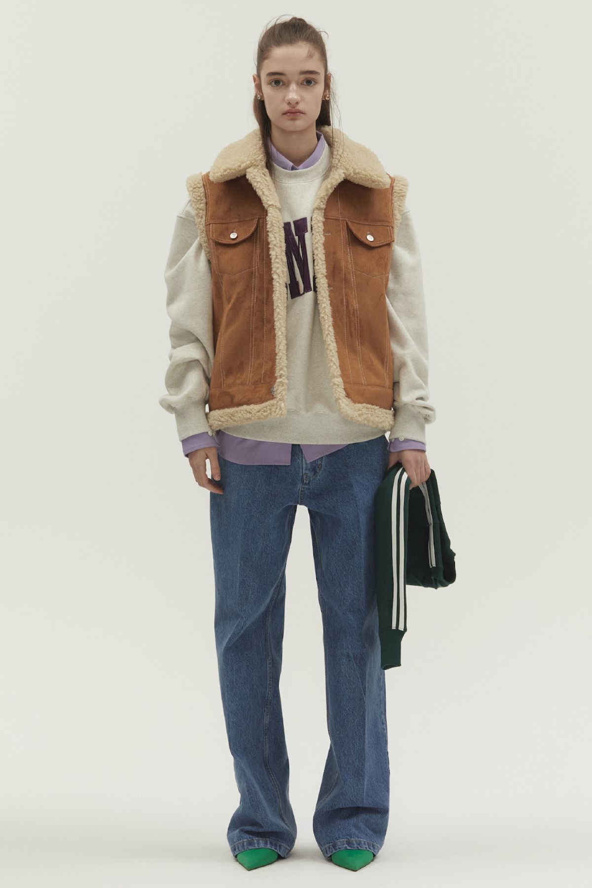 노앙(NOHANT) WESTERN MOUTON VEST CAMEL