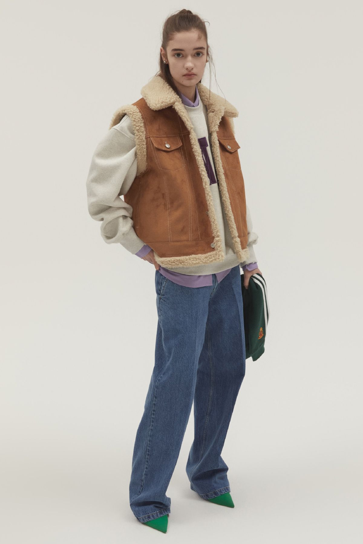 노앙(NOHANT) WESTERN MOUTON VEST CAMEL
