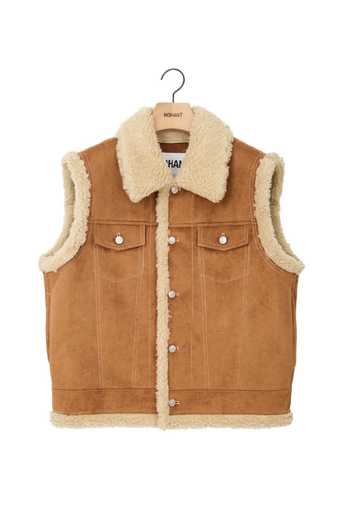 노앙(NOHANT) WESTERN MOUTON VEST CAMEL