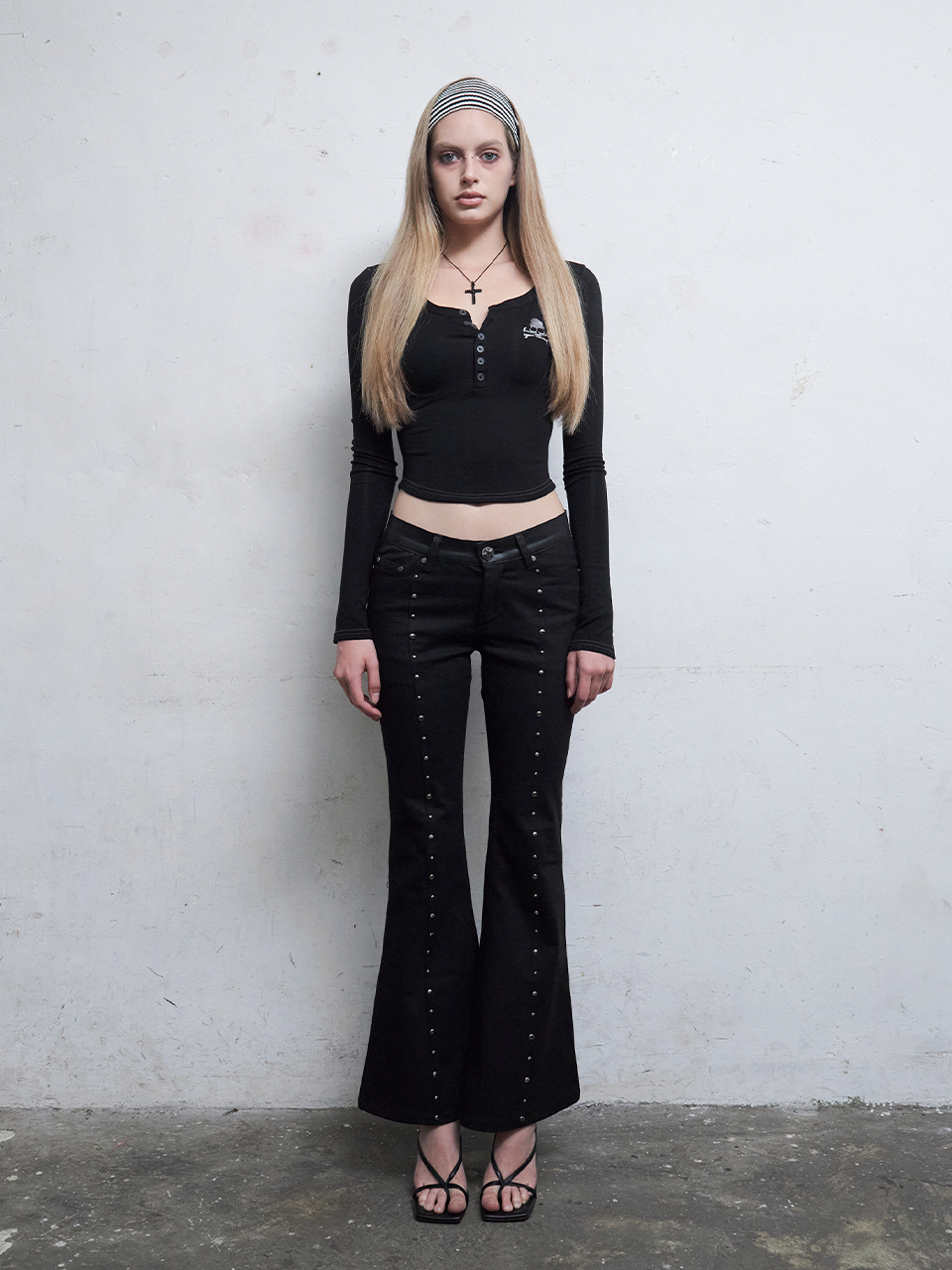 ★HILLDA★ Jam Stone Bootcut Pants 【送料0/関税0】 ☆HILLDA☆ Jam Stone Bootcut Pants 【送料0/関税0】 (HILLDA