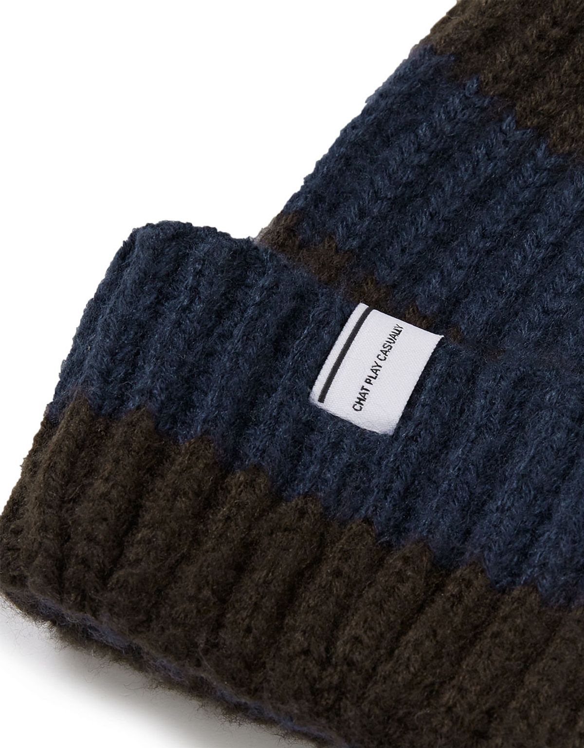 엠엠엘지(MMLG) [Mmlg] MM STRIPE KNIT HAT (NAVY)