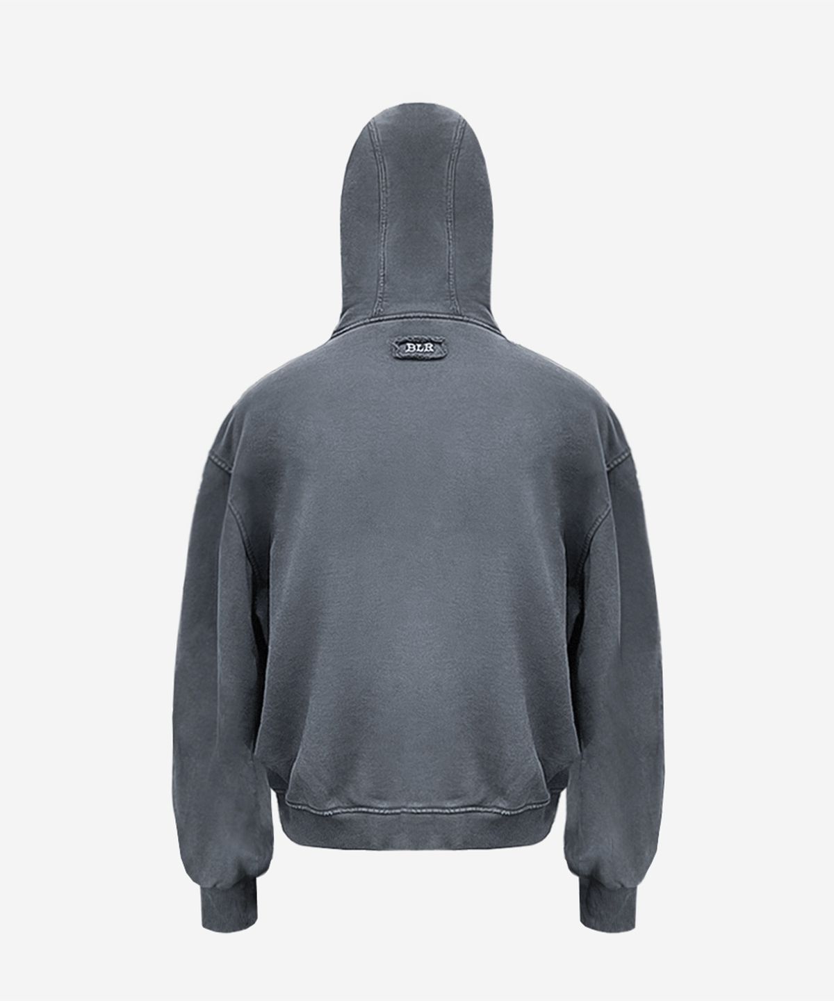 비엘알(BLR) Dyed Circle Logo Over-fit Hoodie Zip-up