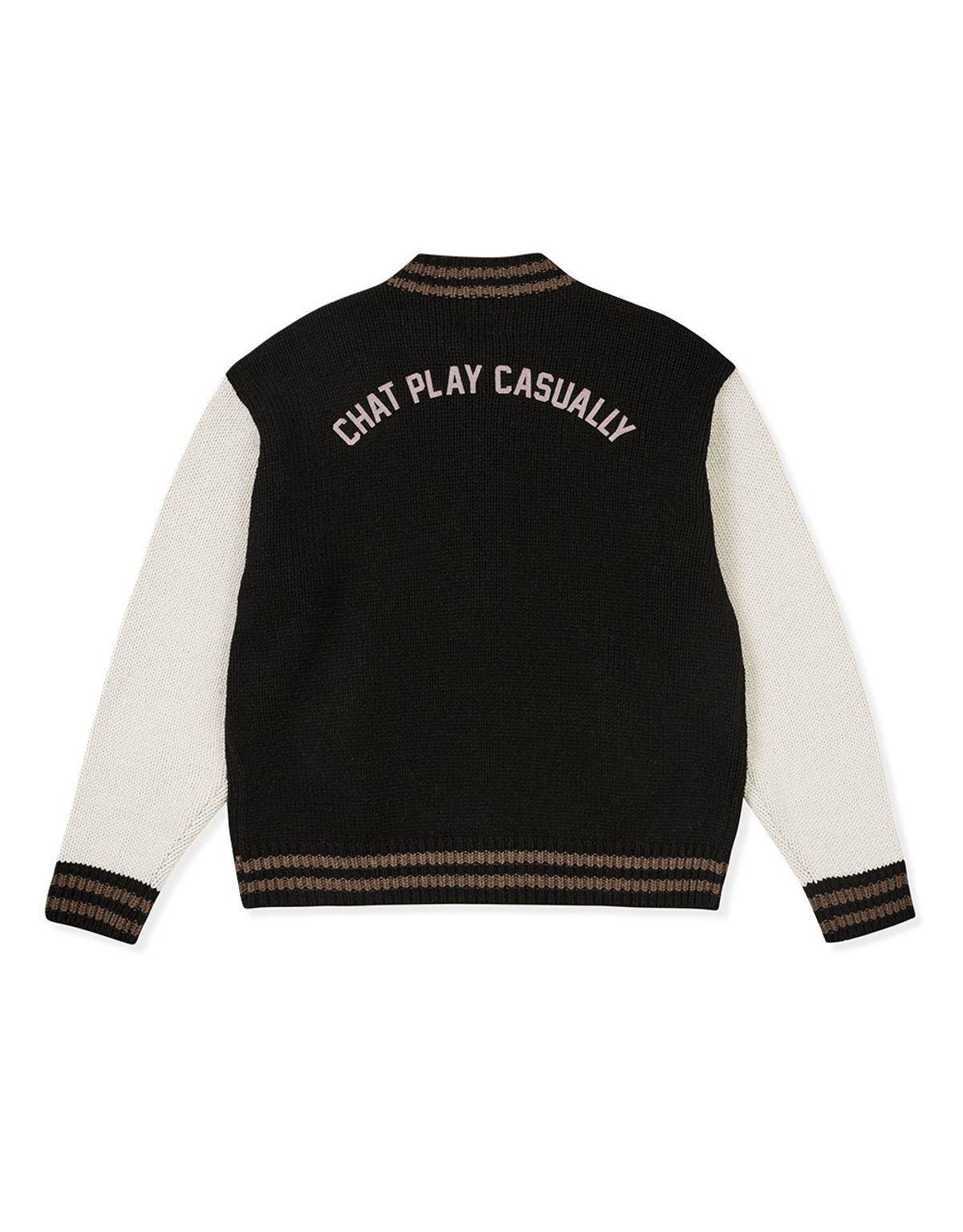 엠엠엘지(MMLG) [Mmlg] PLAYER KNIT JACKET (BLACK)
