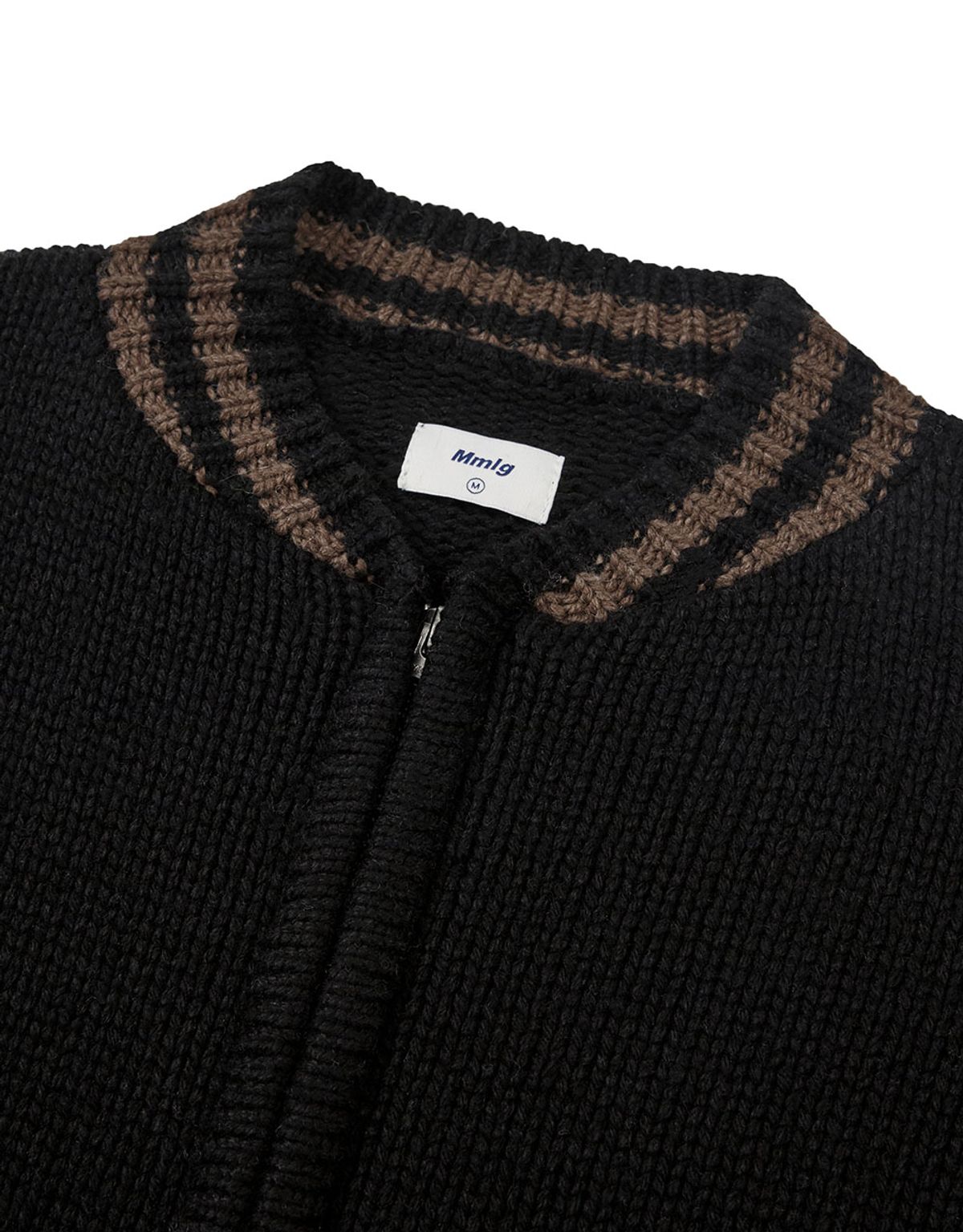 엠엠엘지(MMLG) [Mmlg] PLAYER KNIT JACKET (BLACK)