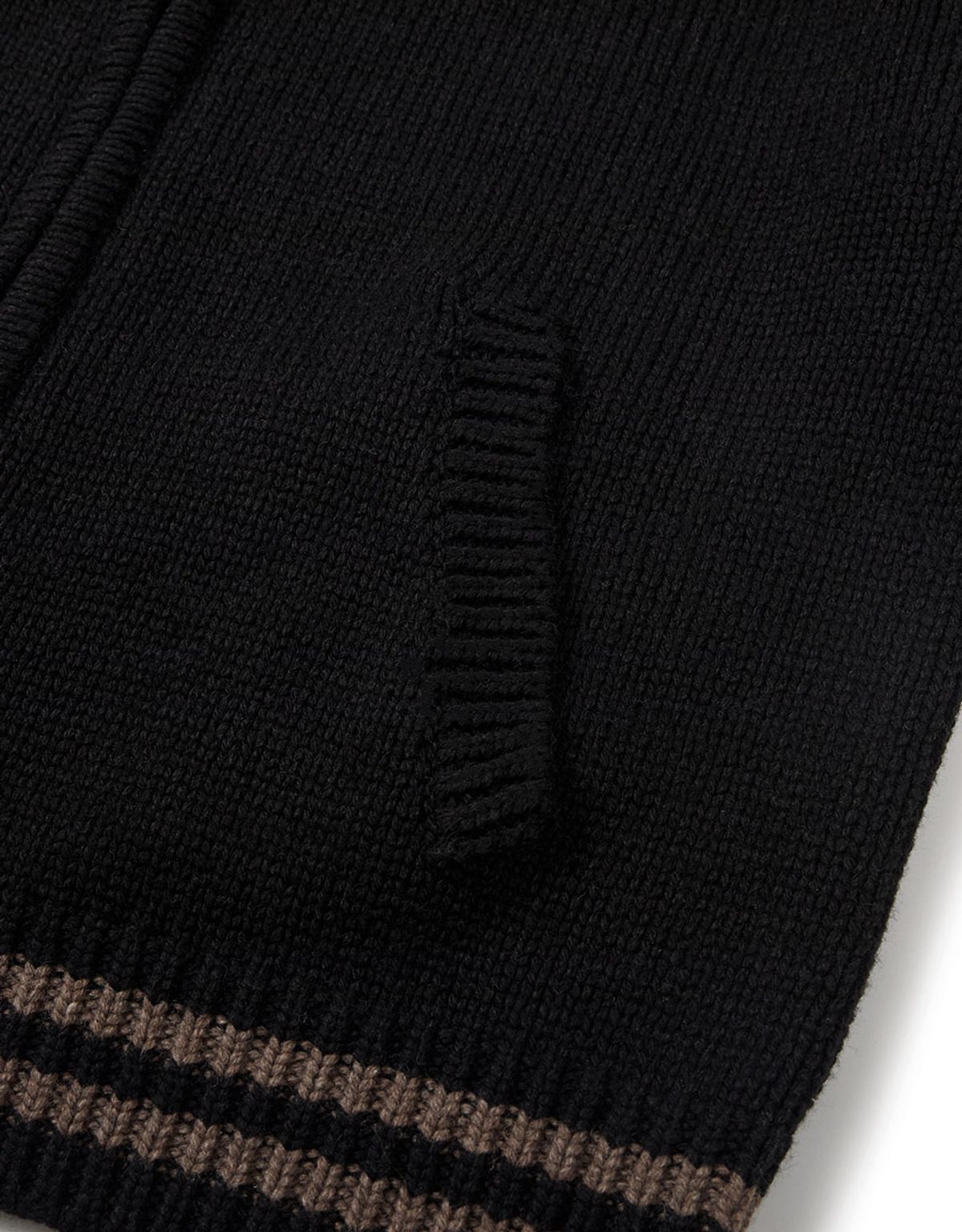 엠엠엘지(MMLG) [Mmlg] PLAYER KNIT JACKET (BLACK)