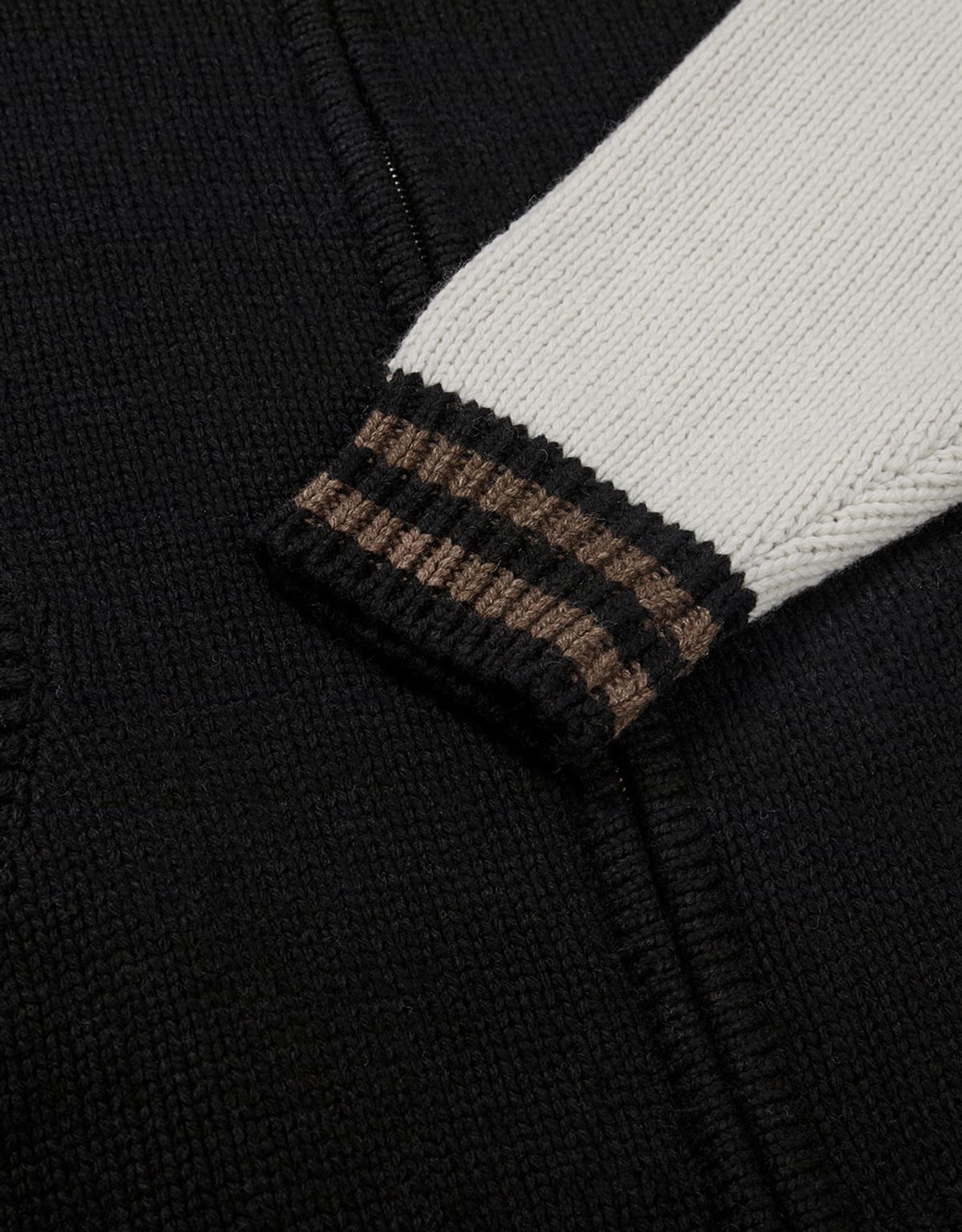 엠엠엘지(MMLG) [Mmlg] PLAYER KNIT JACKET (BLACK)