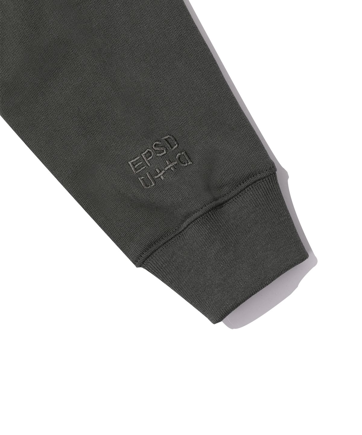 에피소드 언타이틀(EPISODE UNTITLED) SYMBOL MATCH PIGMENT ZIP-UP HOODIE_CHARCOAL