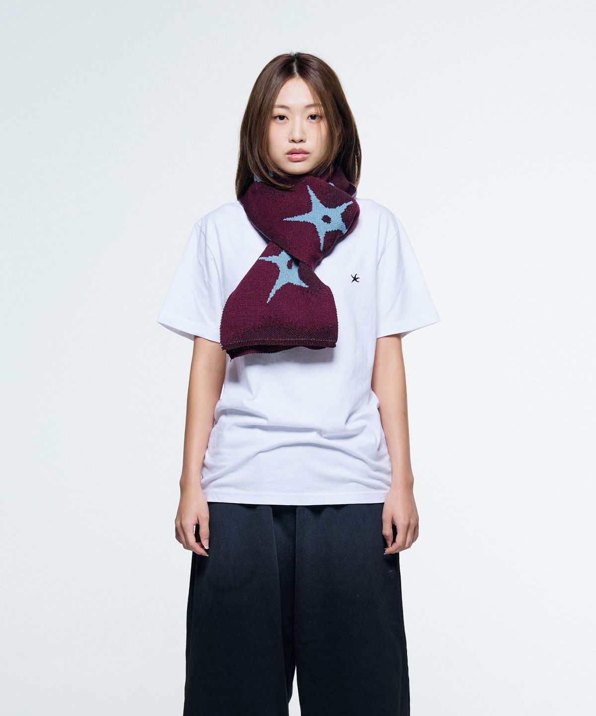 더콜디스트모먼트(THE COLDEST MOMENT) TCM stone muffler (burgundy)