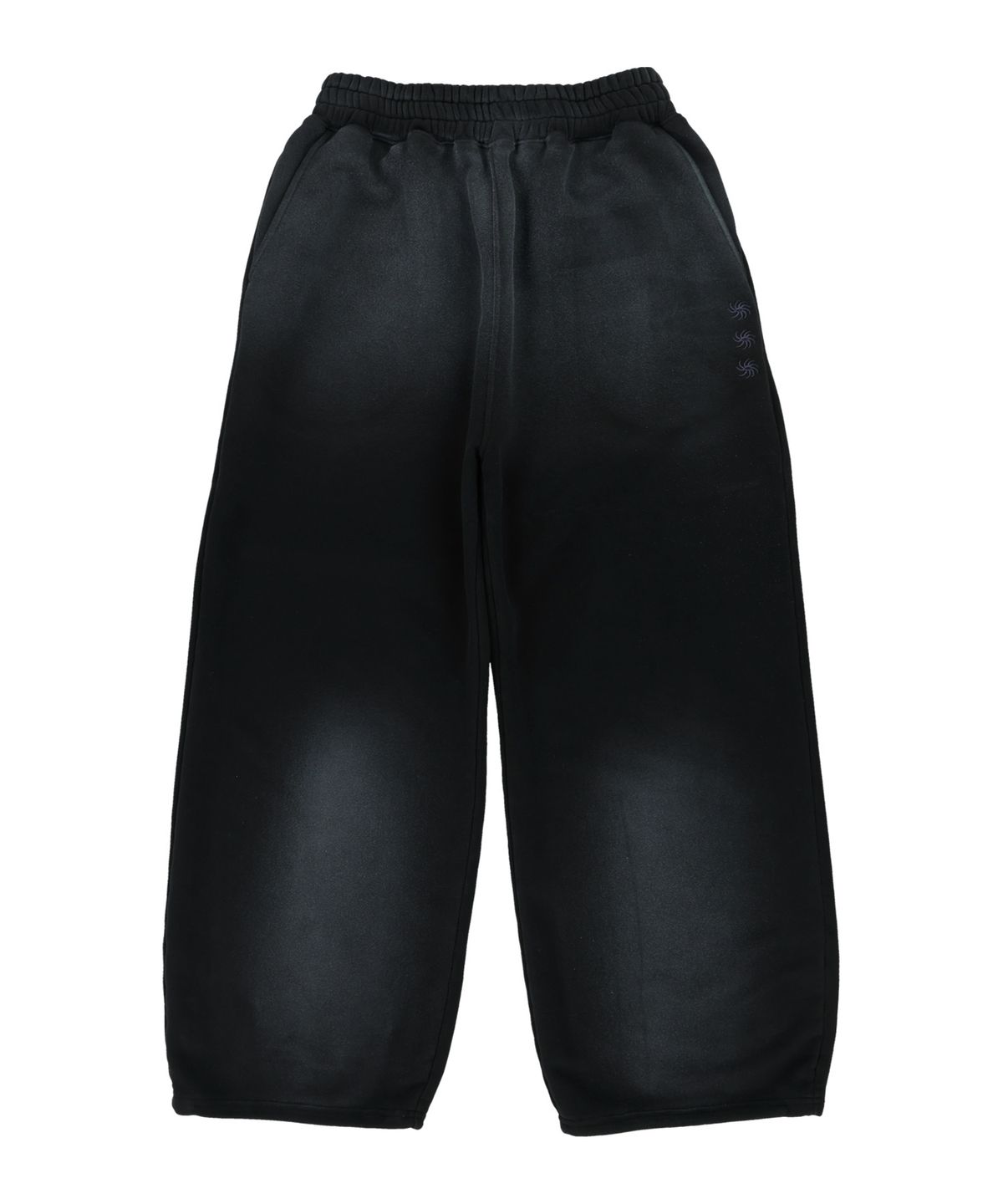 더콜디스트모먼트(THE COLDEST MOMENT) TCM flower washed sweat pants (black)