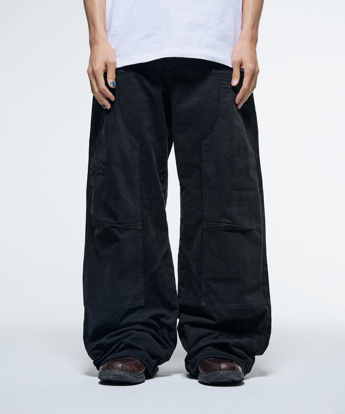 더콜디스트모먼트(THE COLDEST MOMENT) TCM carpenter pants (black)