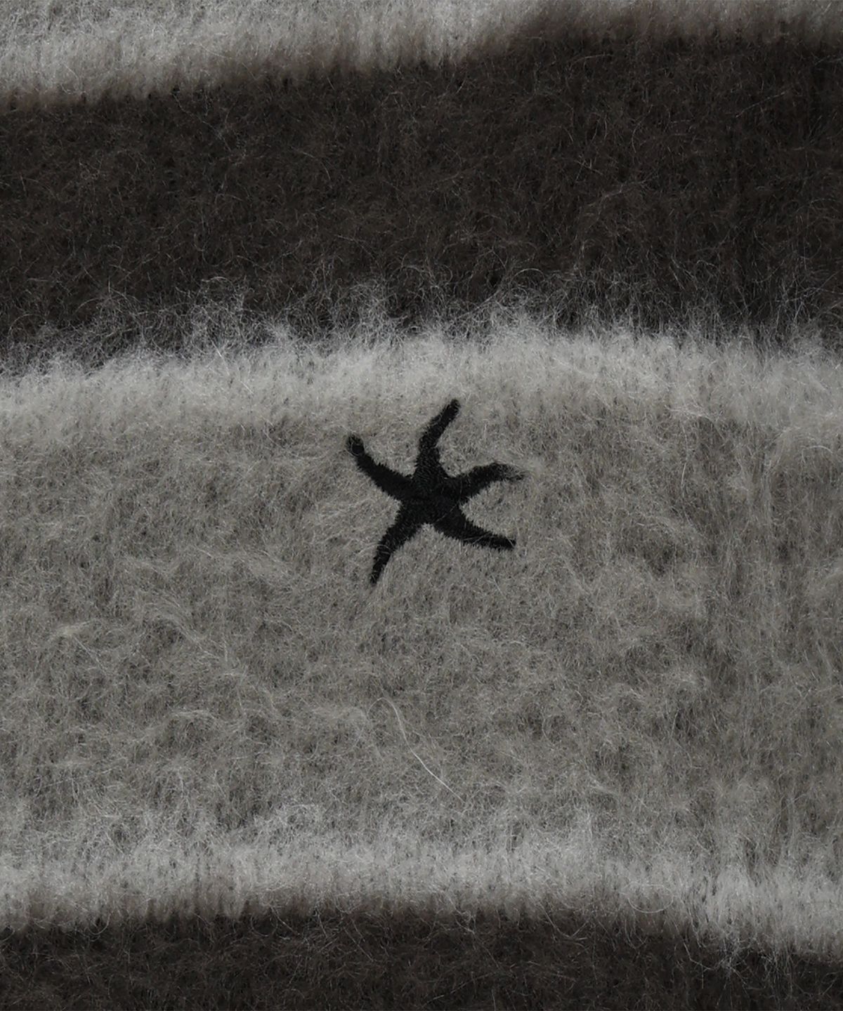 더콜디스트모먼트(THE COLDEST MOMENT) TCM starfish mini logo mohair knit (charcoal)