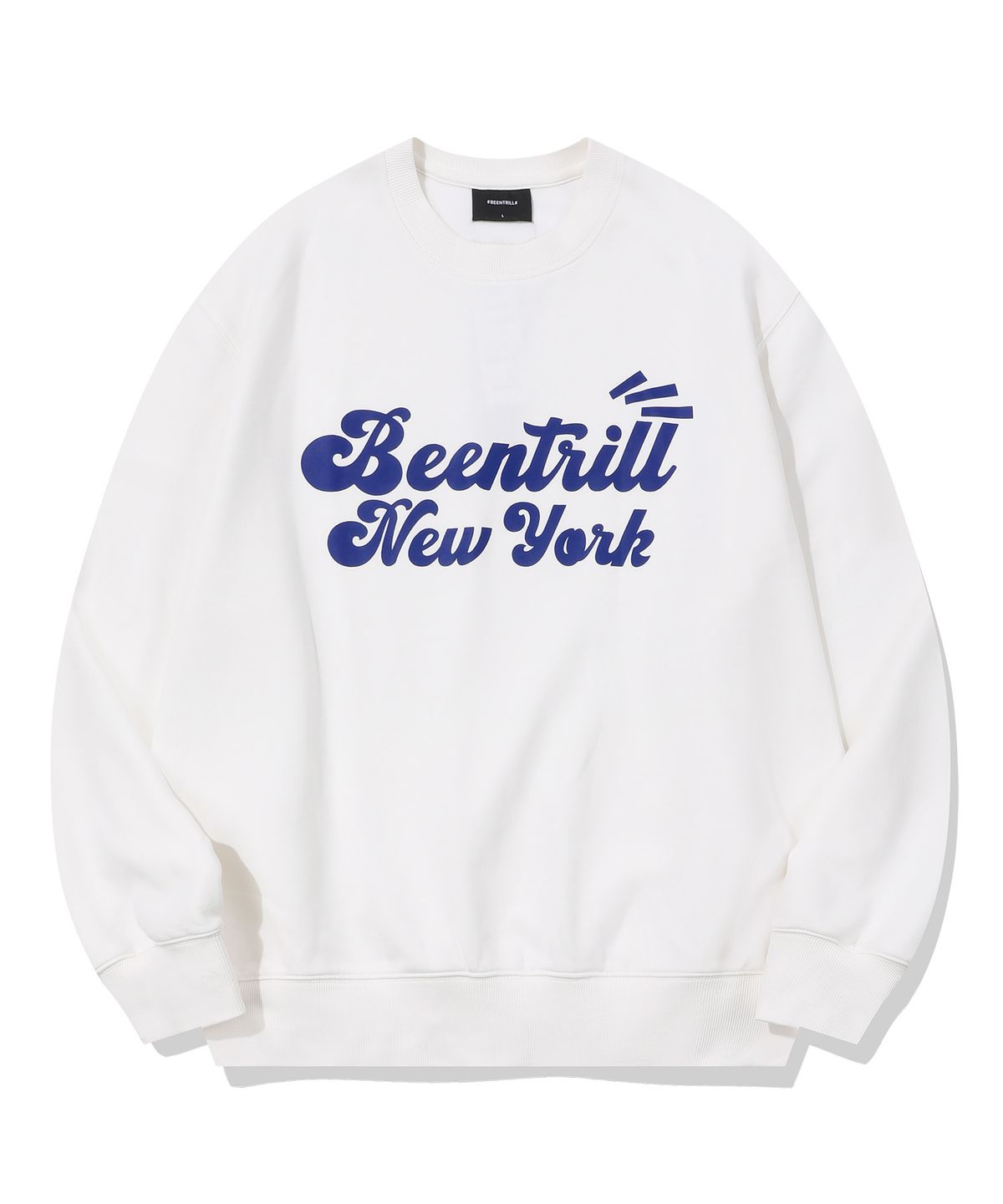 빈트릴(BEENTRILL) BNY 로고 맨투맨(오프 화이트)