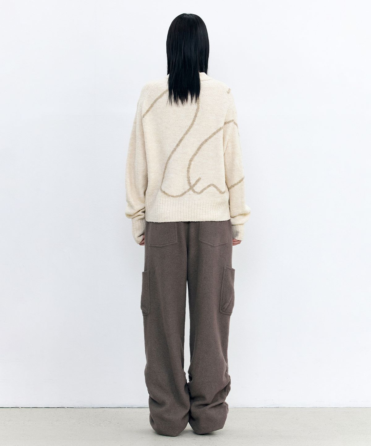 인사일런스 우먼(INSILENCE WOMEN) 윈터 부클 팬츠 KHAKI BROWN